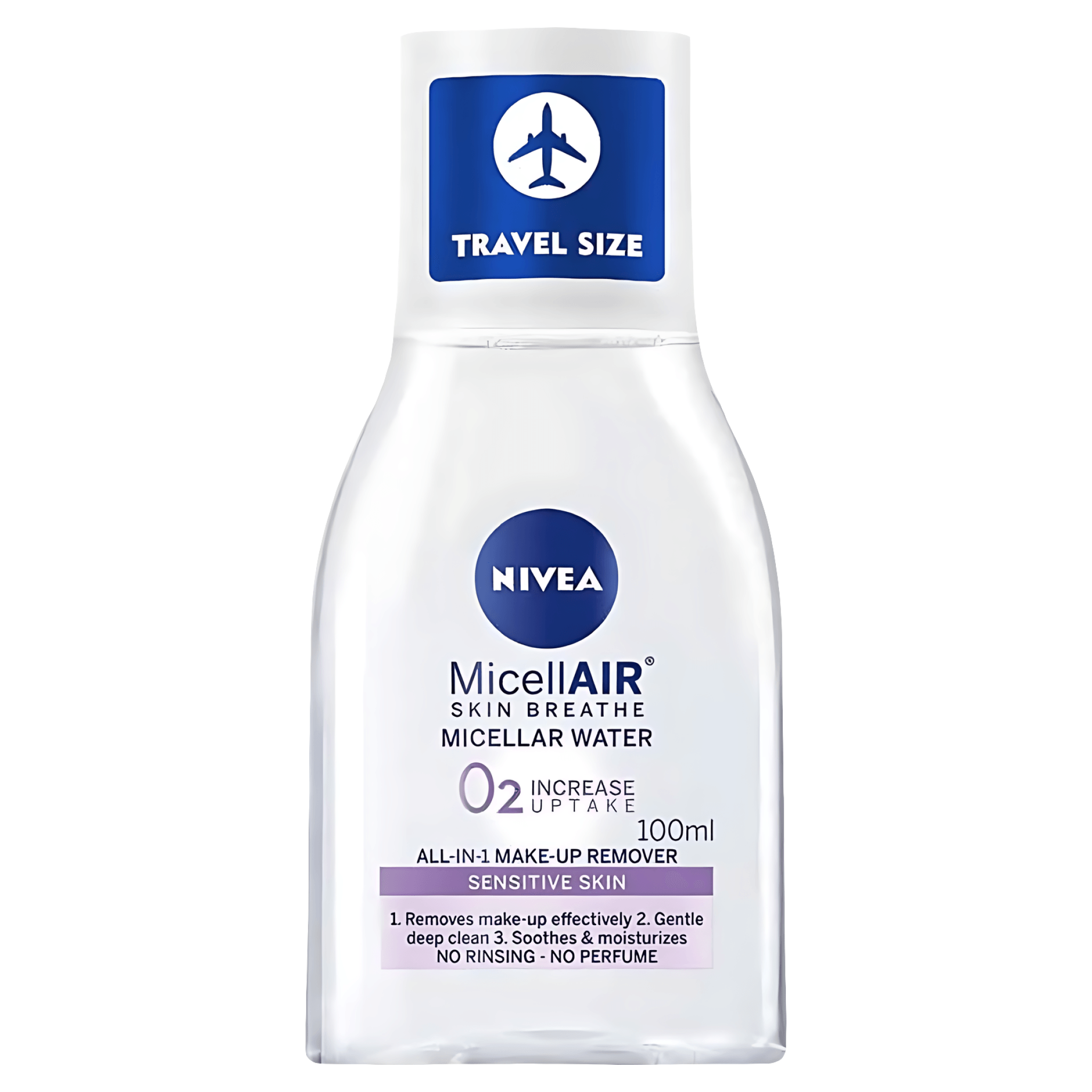 Apa micelara pentru fata, ochi si buze Nivea Micellair Skin Breathe 100 ml