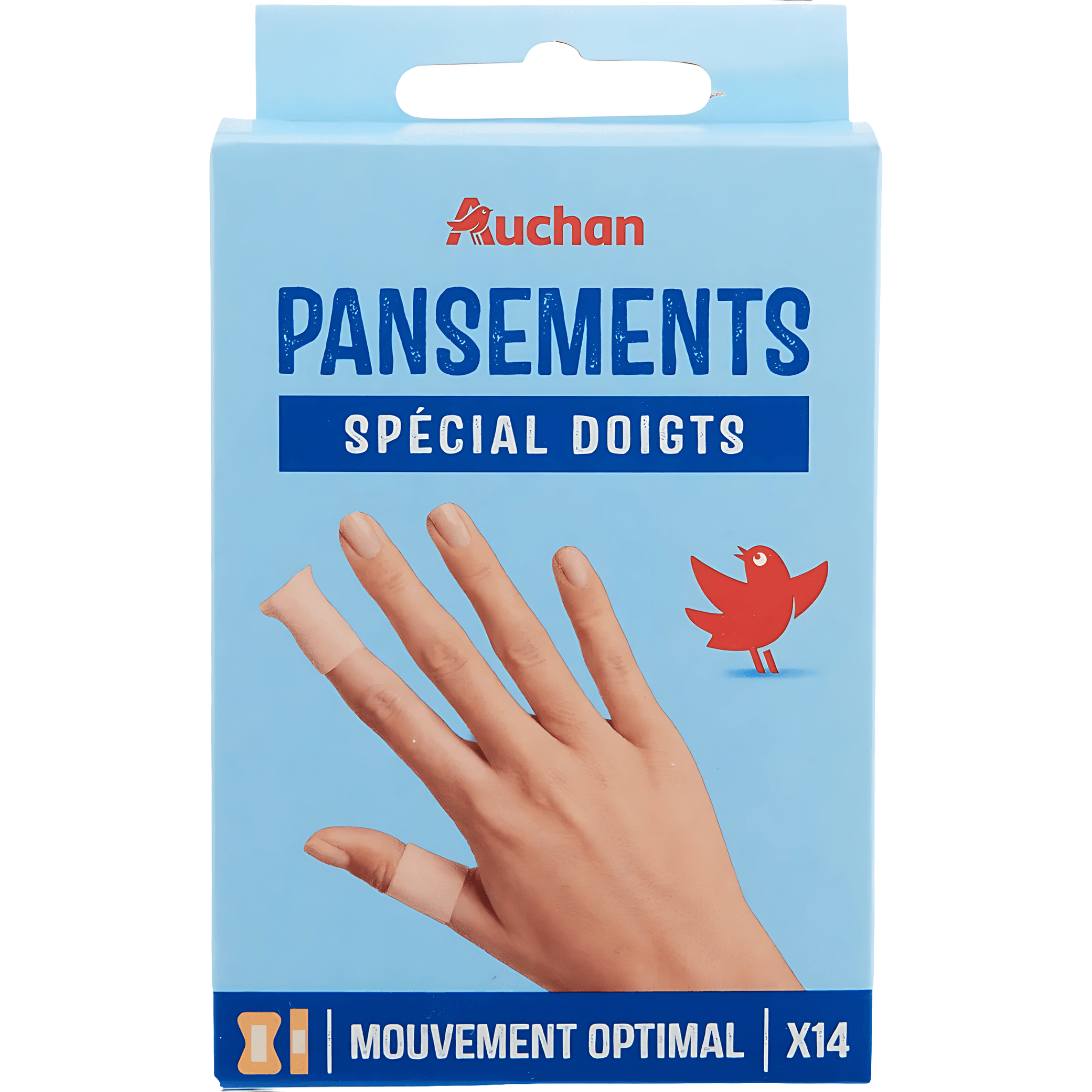 Plasturi pentru degete Auchan, 2 modele, 14 bucati