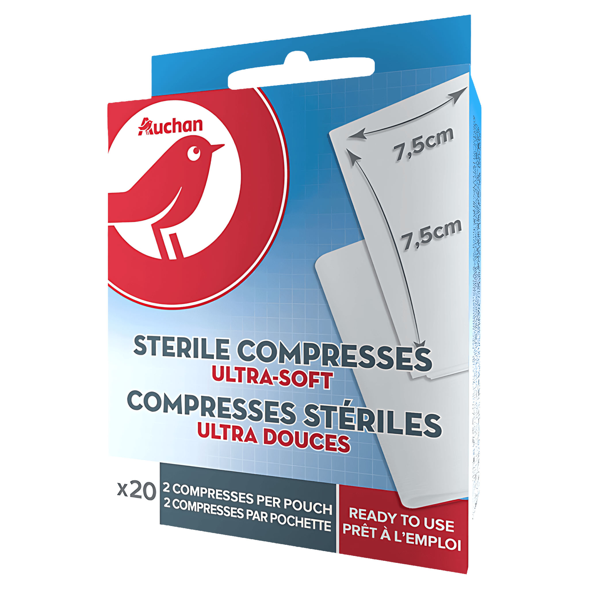 Comprese sterile ultrafine Auchan