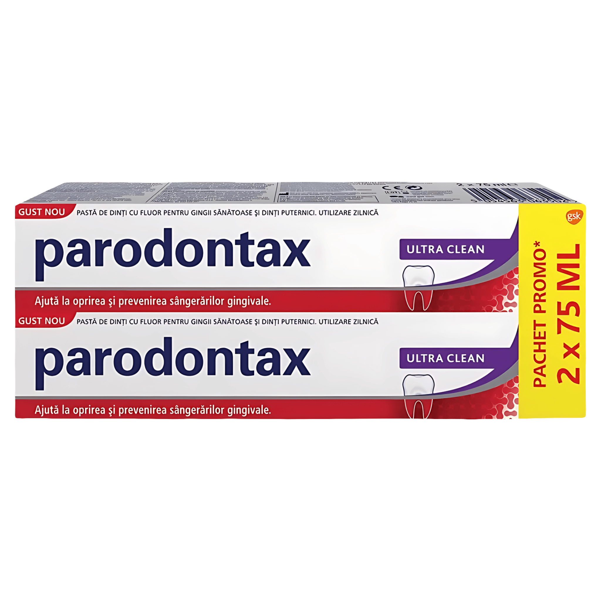 Pasta de dinti Parodontax Ultra Clean, 2 x 75 ml