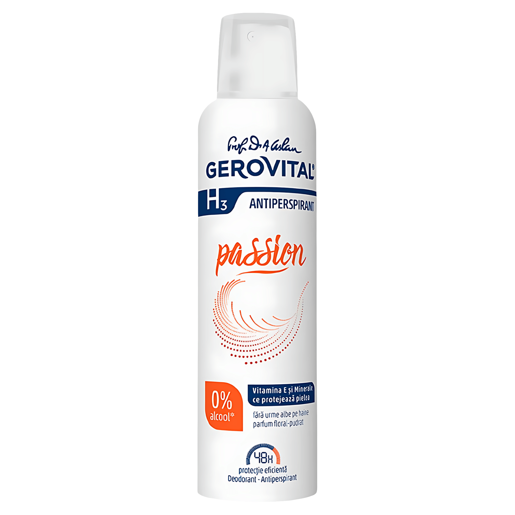 Deodorant antiperspirant Gerovital H3 Passion, 150 ml