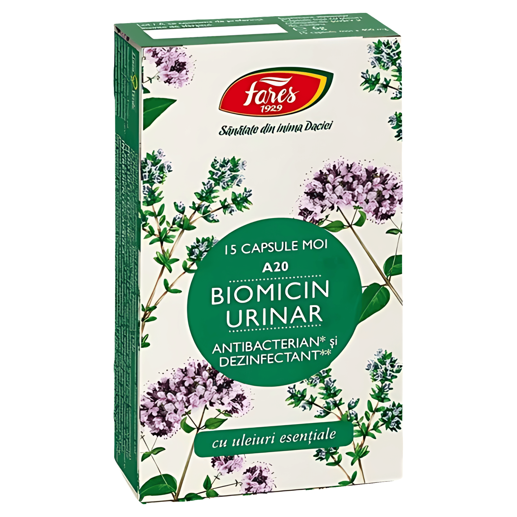 Supliment alimentar Fares Biomicin Urinar, 15 capsule moi