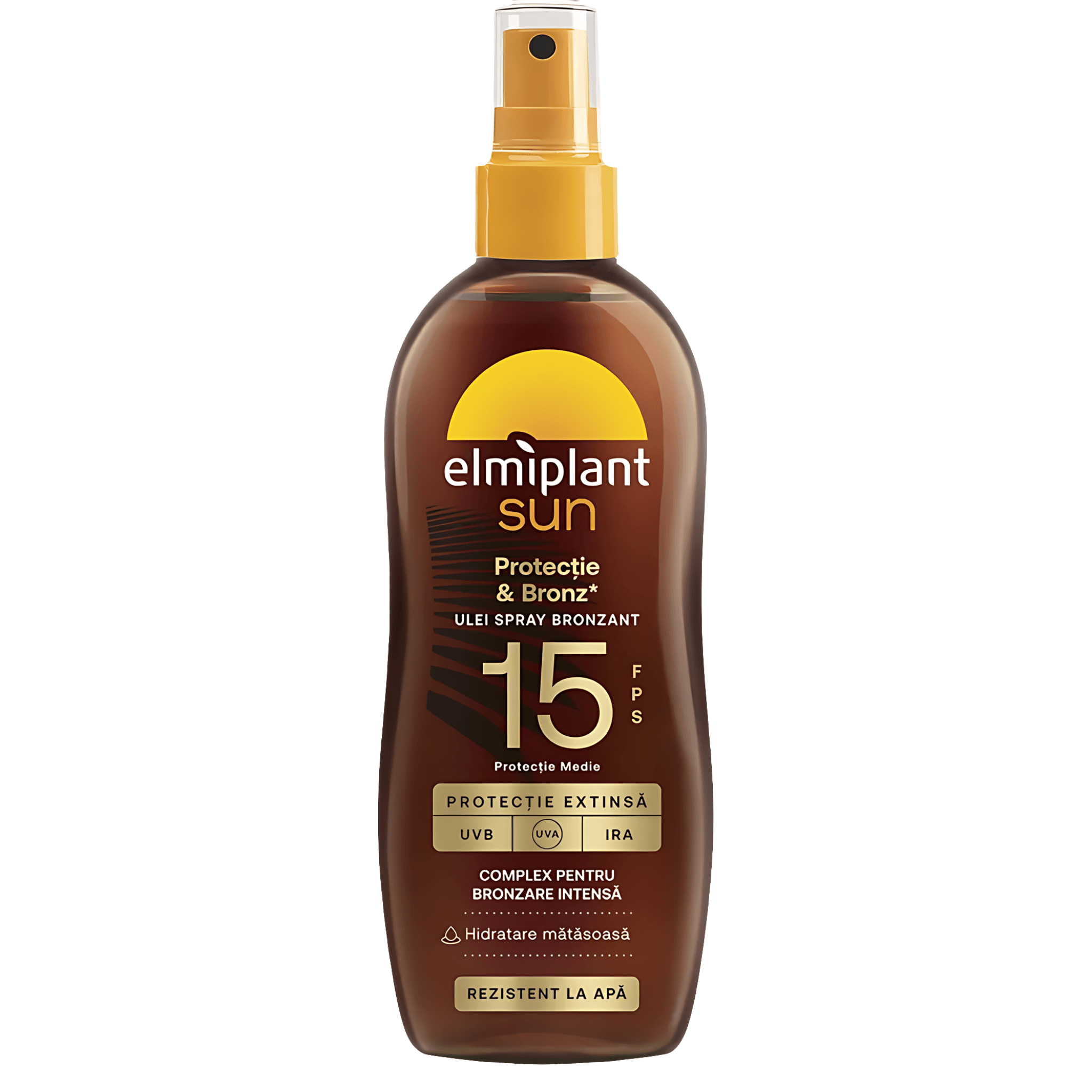 Ulei autobronzant cu protectie solara Elmiplant Sun, SPF 15, 150 ml