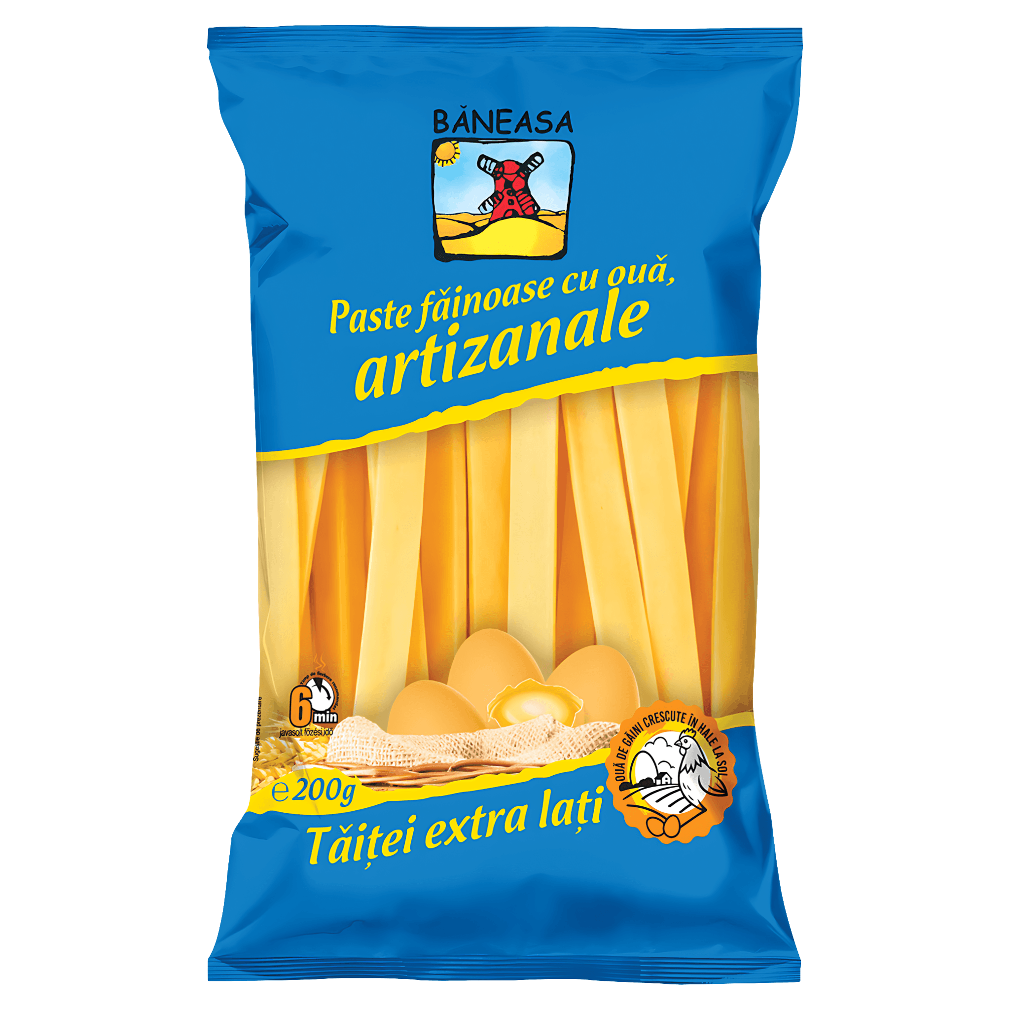 Taitei extra lati cu oua Baneasa, 200 g