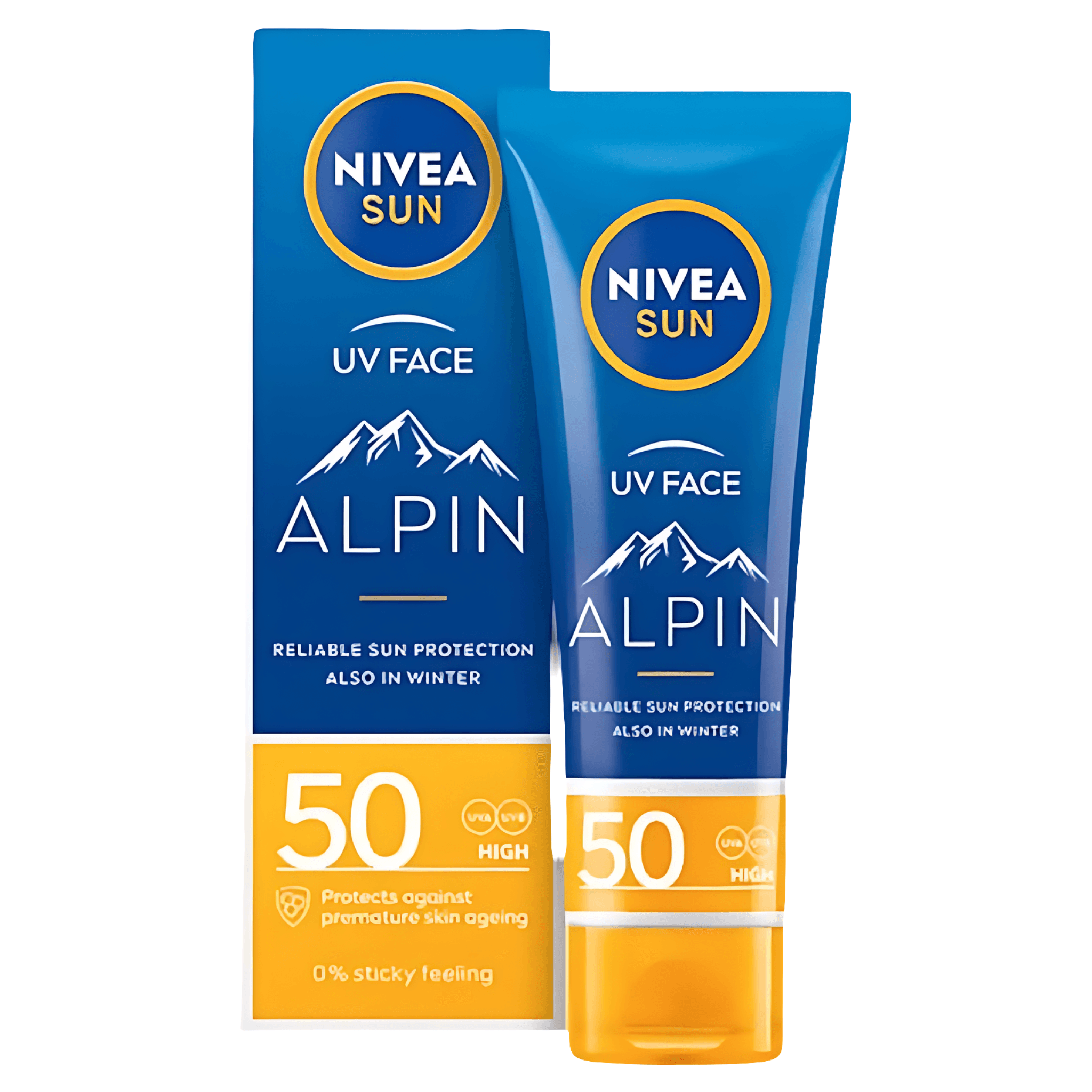 Crema hidratanta de fata pentru protectie solara Nivea Sun Alpin, SPF 50, 50 ml