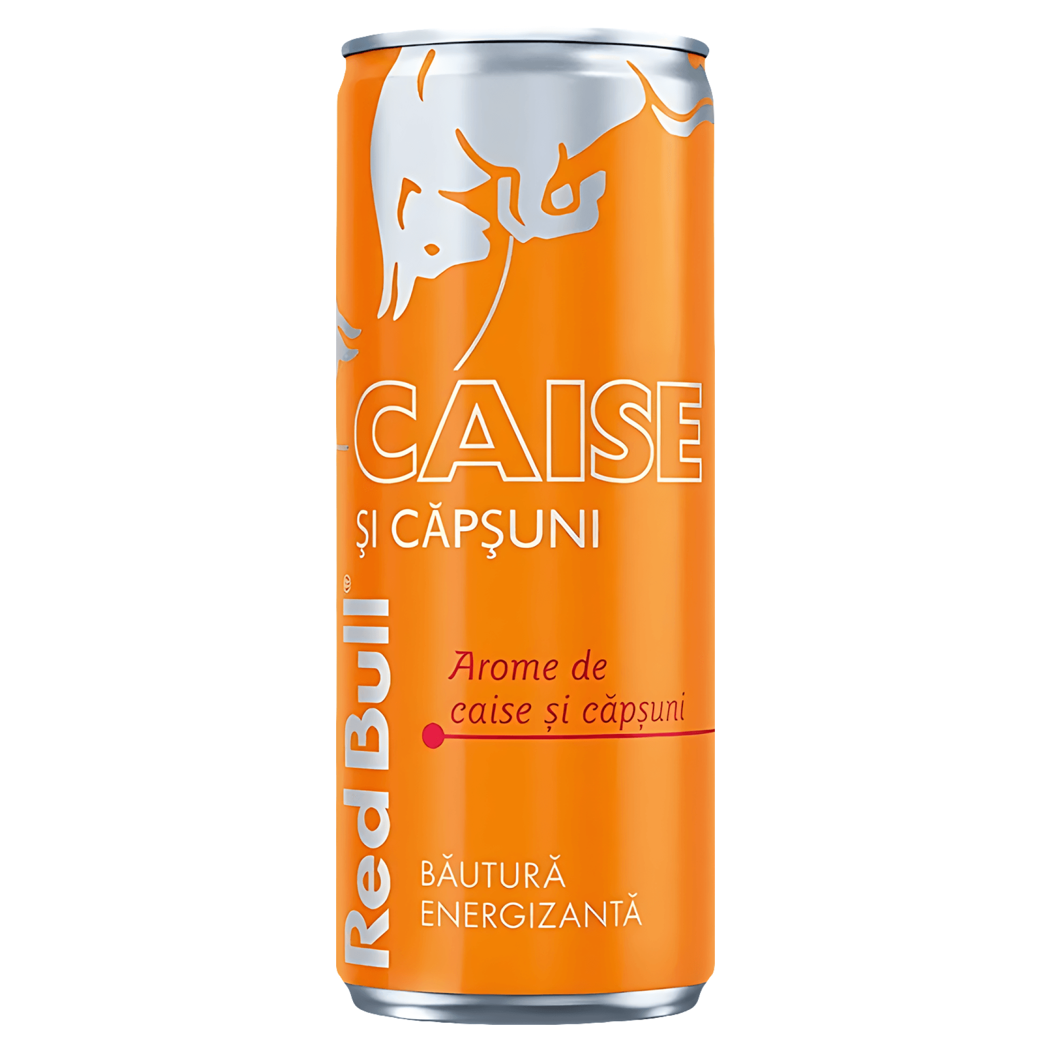 Bautura energizanta cu aroma de caise si capsuni Red Bull Estival, doza, 0.25 l