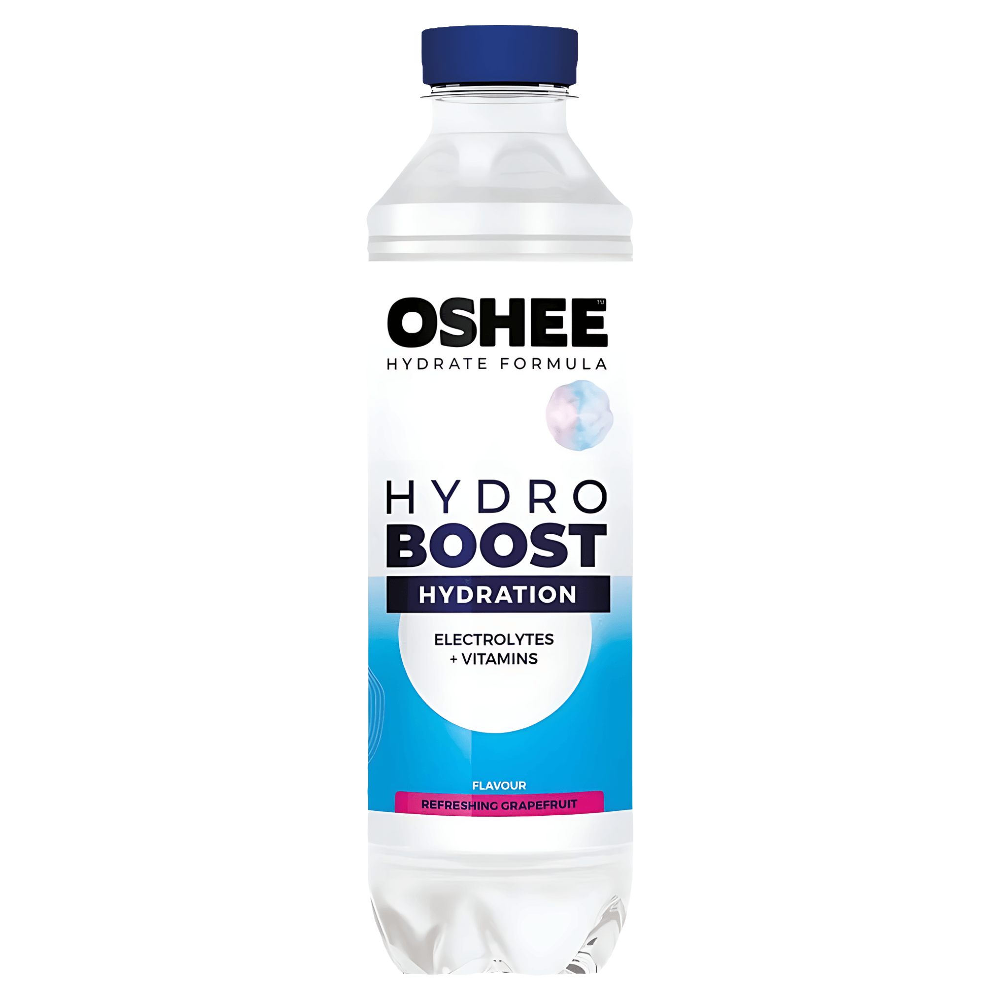 Apa cu electroliti, vitamine si aroma de grepfrut Oshee Hydro Boost Grapefruit, 0.555 l