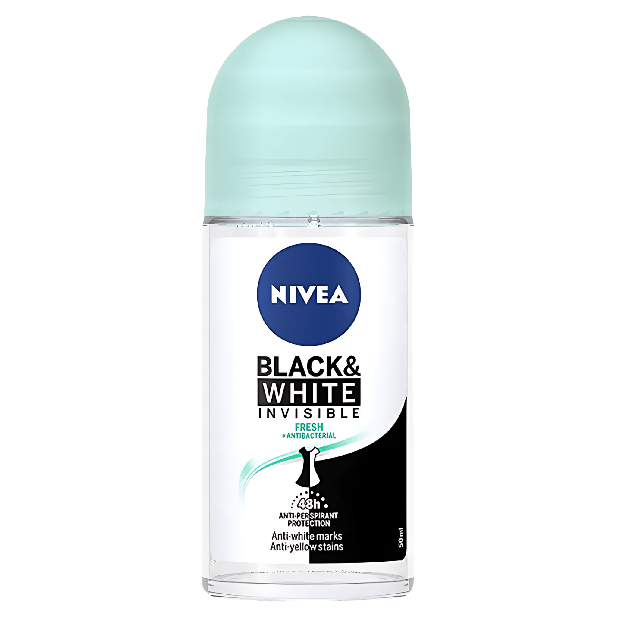 Deodorant roll-on Nivea Black & White Invisible Fresh, 50 ml