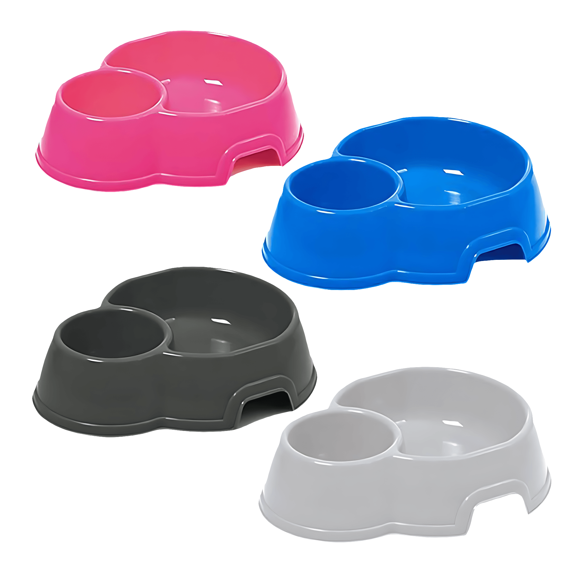Castron Geo dublu, 24.5 cm, diverse culori