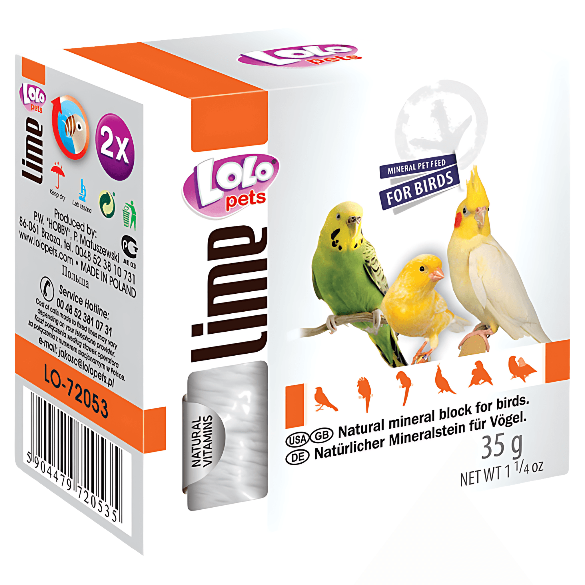 Calcar Lolo natural pentru pasari