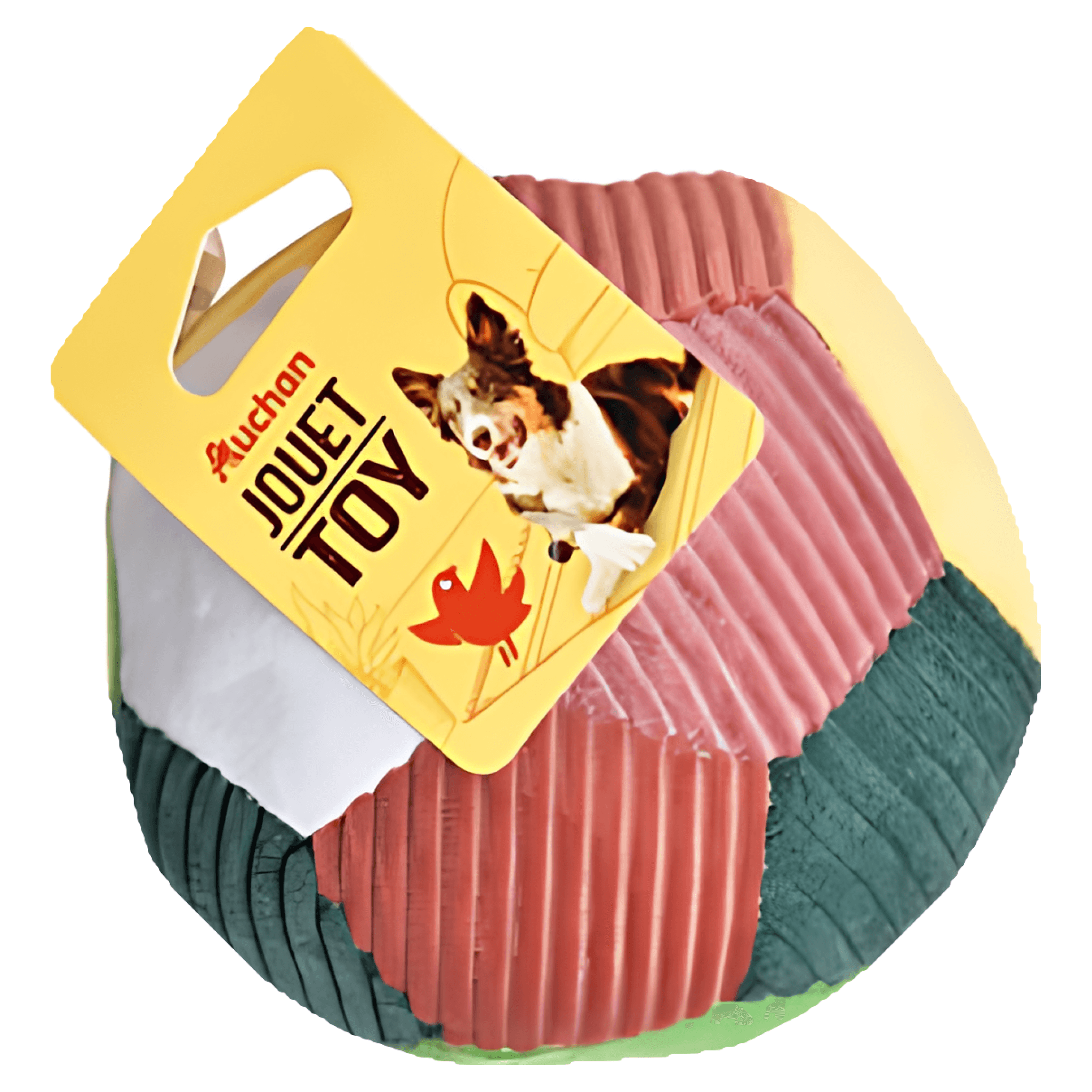 Minge de plus pentru caini Auchan, 12 cm, multicolor