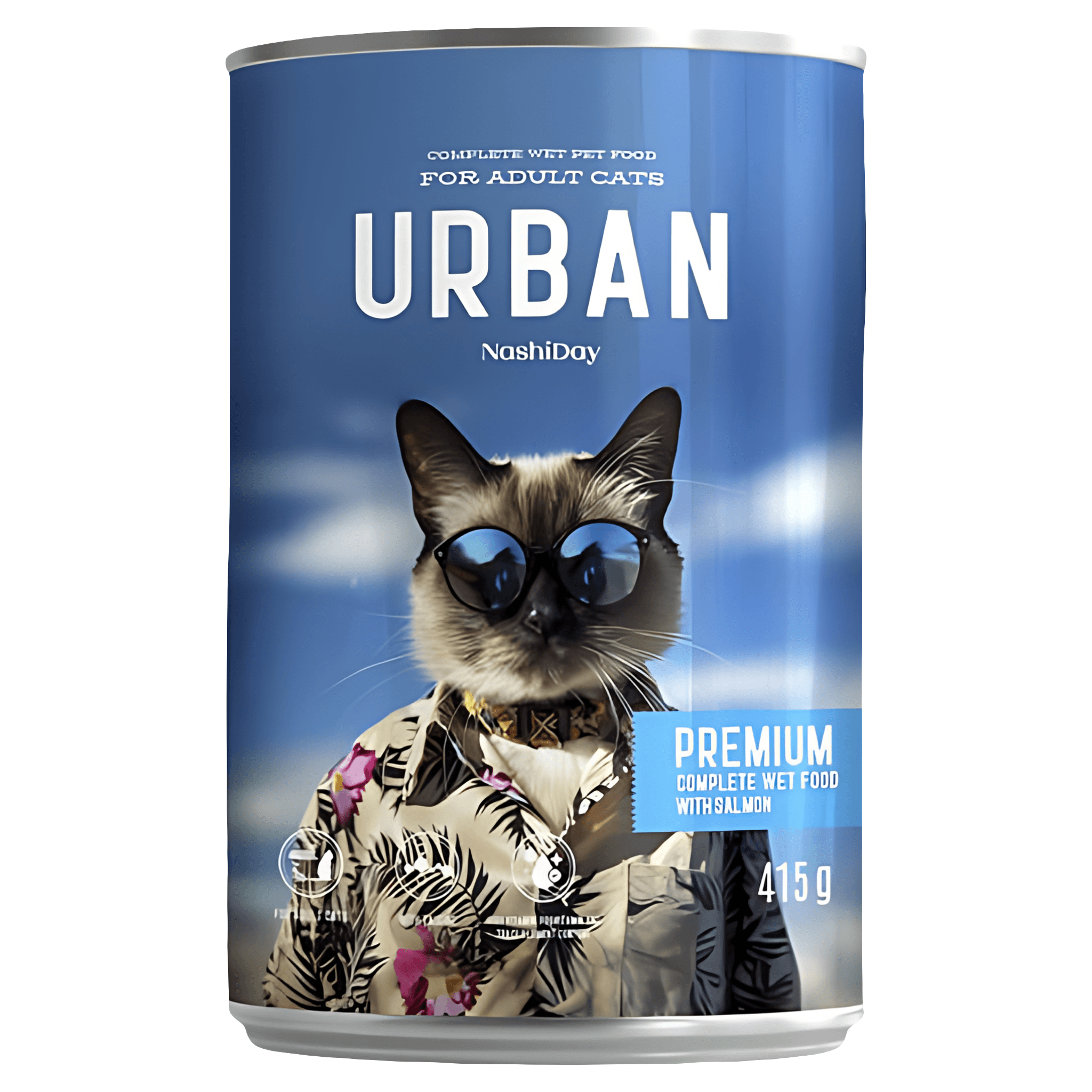 Hrana umeda pentru pisici adulte Urban, somon, 415 g
