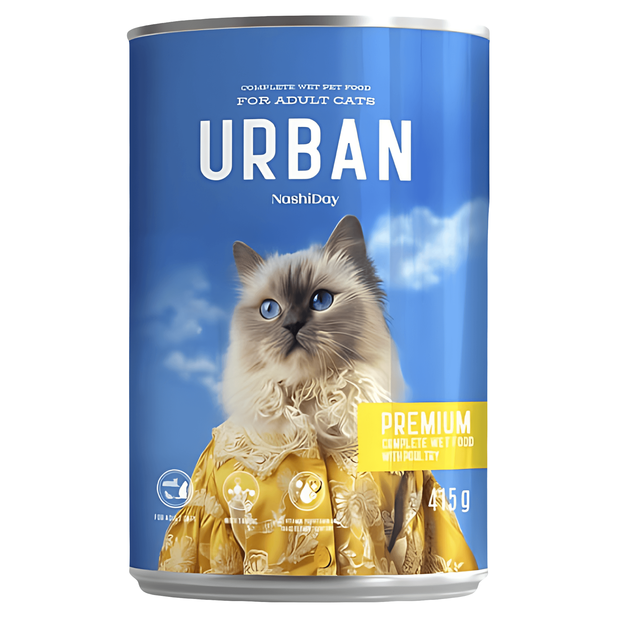 Hrana umeda pentru pisici adulte Urban, pasare, 415 g
