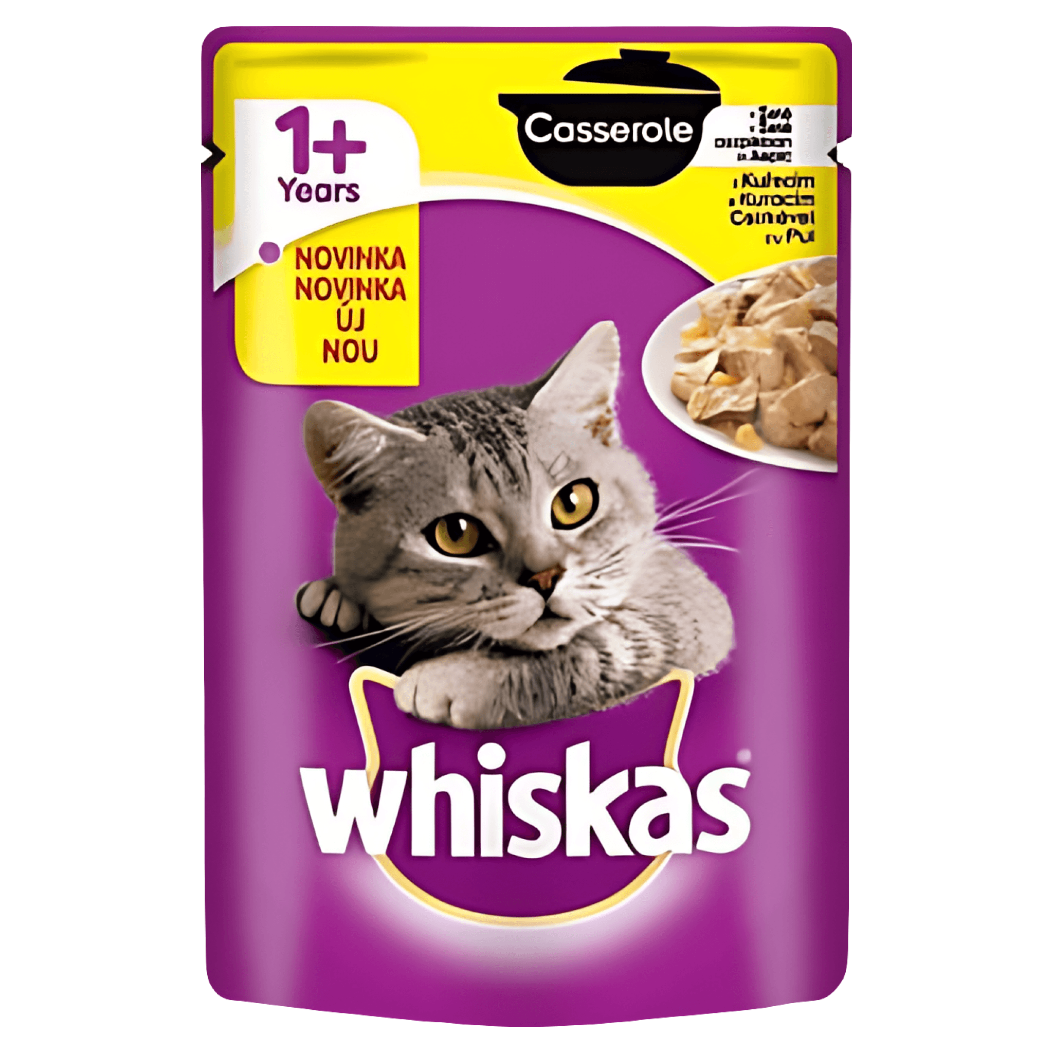 Hrana umeda pentru pisici adulte Whiskas Casserole, pui, 85 g