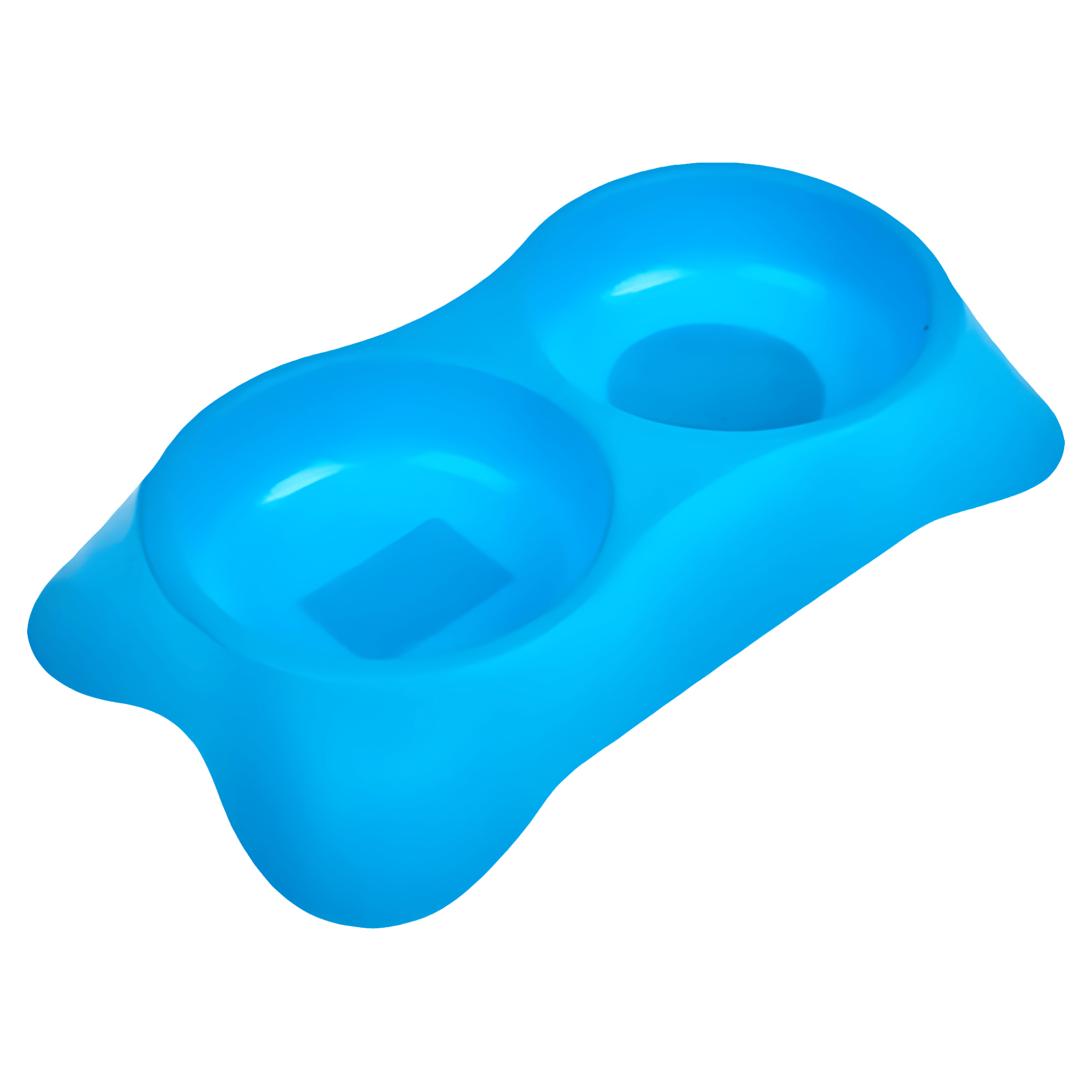 Castron dublu Auchan, 34 x 19.5 x 6.3 cm, albastru