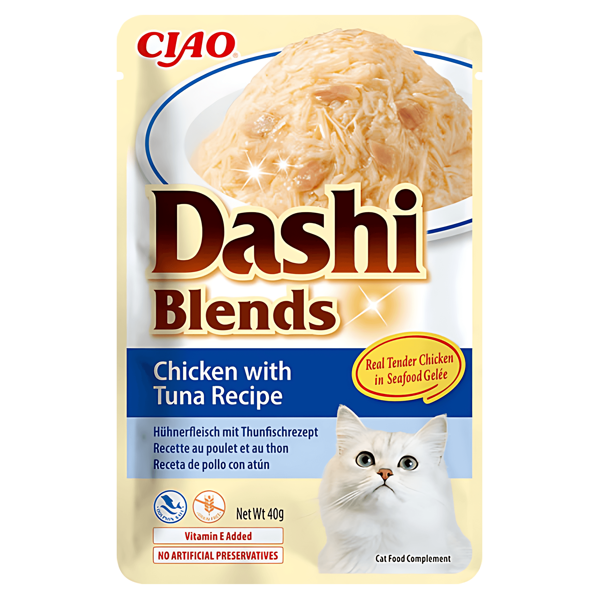 Hrana umeda pentru pisici Ciao Dashi Blends, ton, 40 g