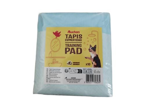 Aleze absorbante pentru animale Auchan, 45 x 60 cm, 10 bucati