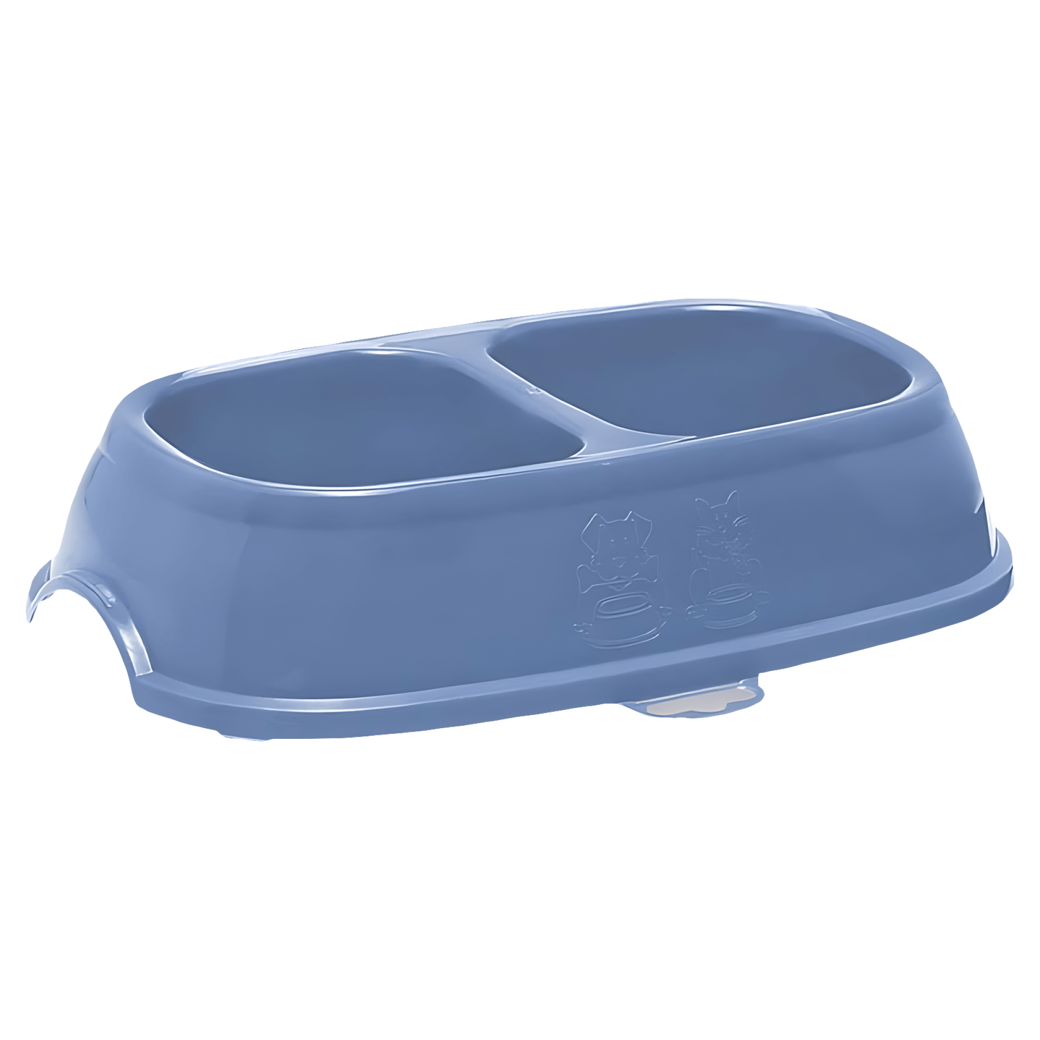 Castron SP din plastic dublu break, 8 l, pentru caini si pisici
