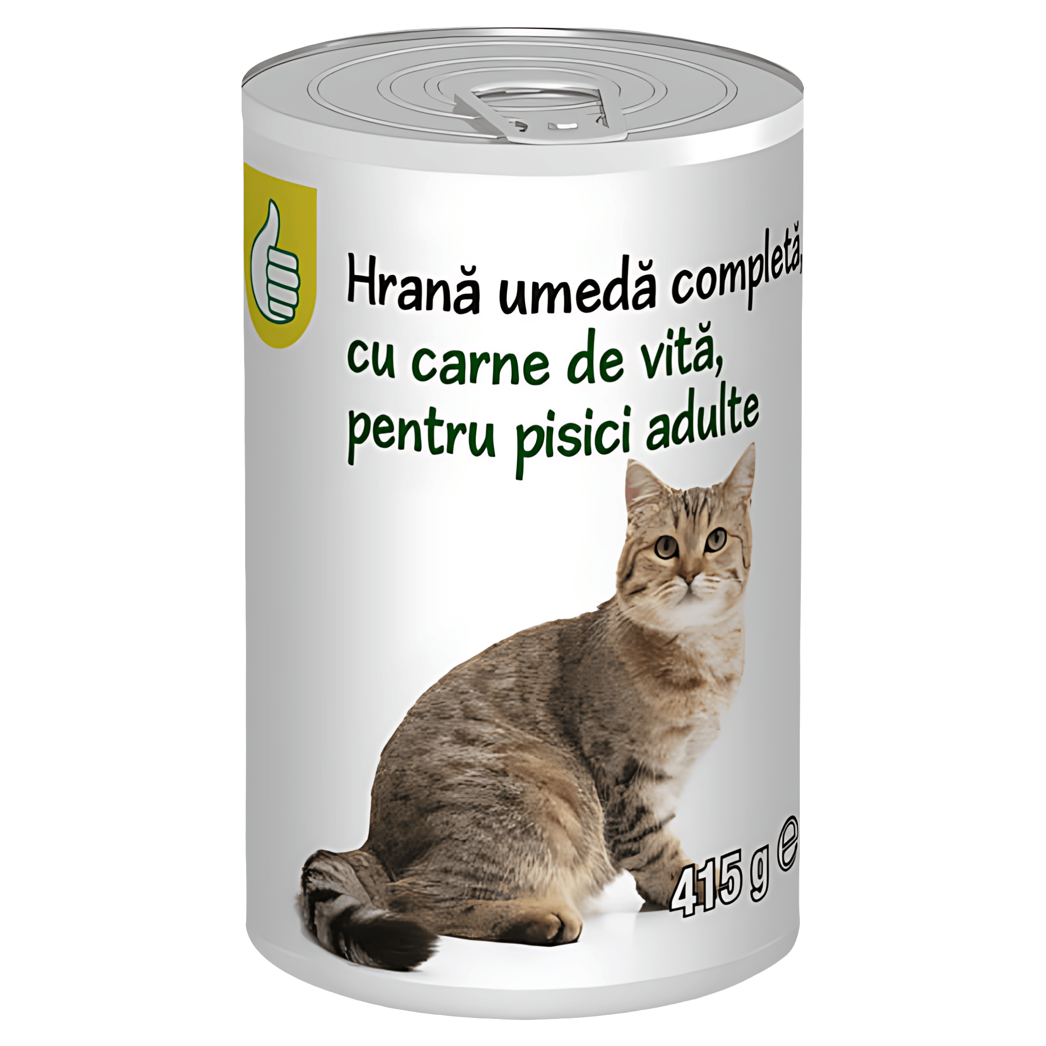 Hrana umeda la conserva pentru pisici adulte Pouce, carne de vita, 415 g