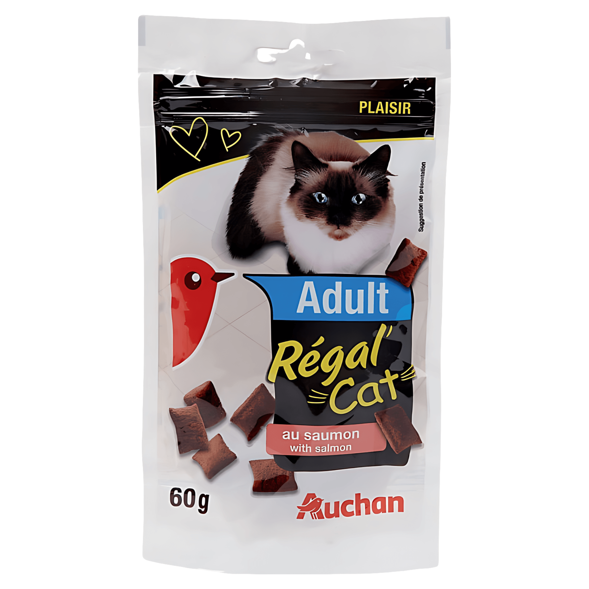 Recompense pentru pisici adulte Auchan, somon, 60 g