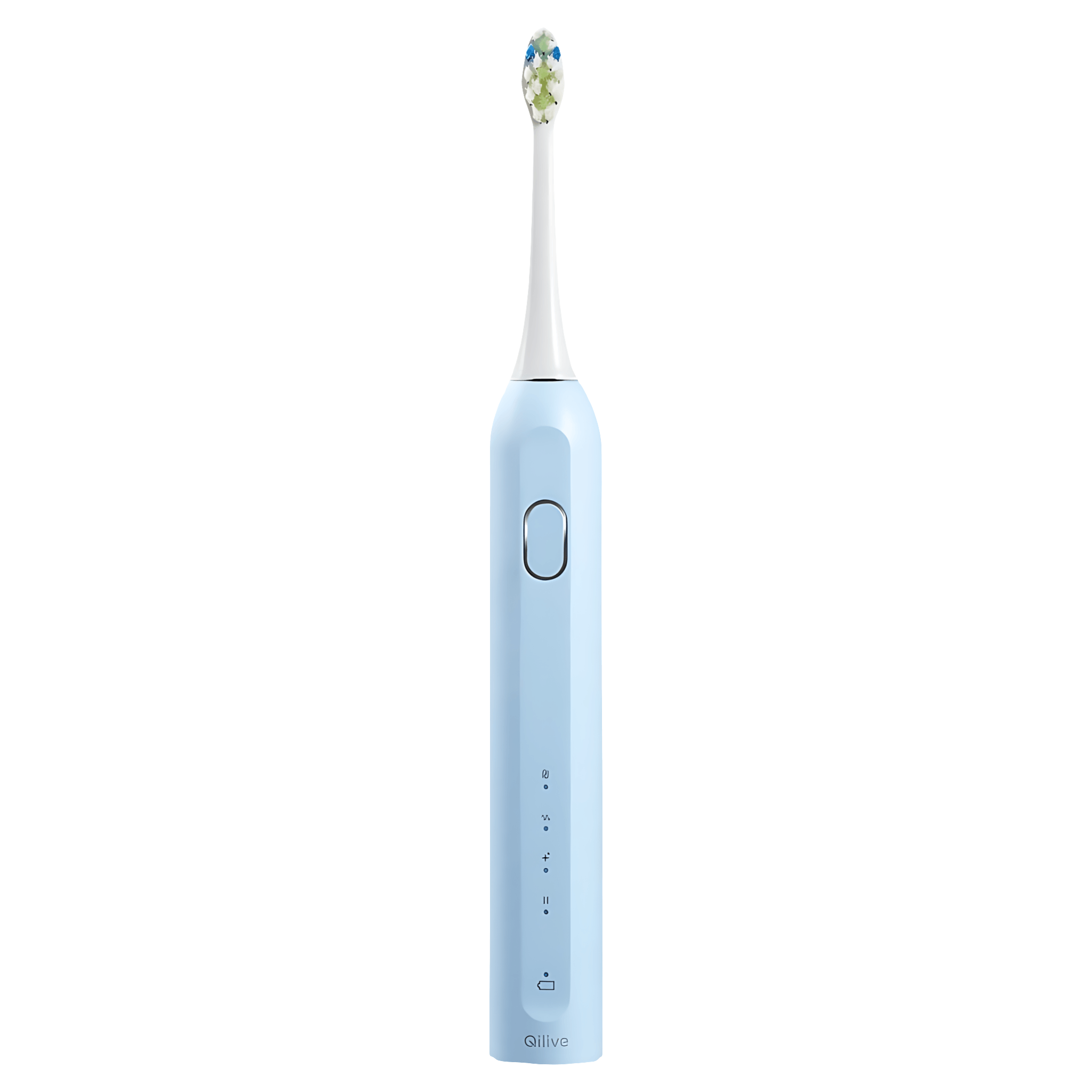 Periuta de dinti electrica sonica Qilive Q.5194, 40.000 vibratii/minut, 4 moduri de curatare, timer, albastru