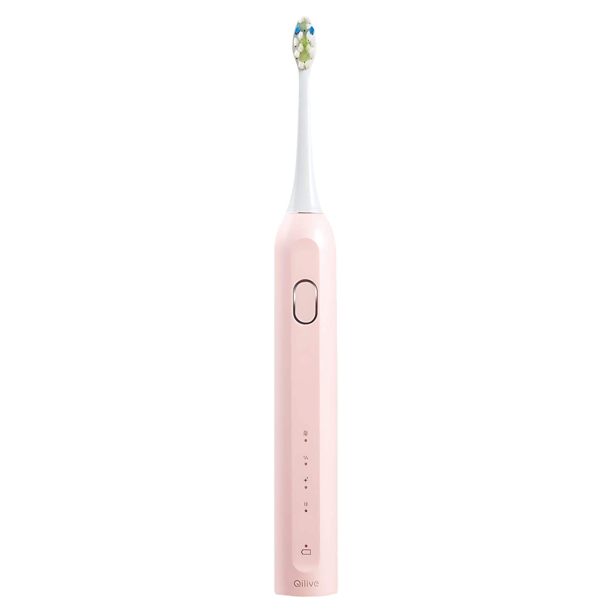 Periuta de dinti electrica sonica Qilive Q.5194, 40.000 vibratii/minut, 4 moduri de curatare, timer, roz