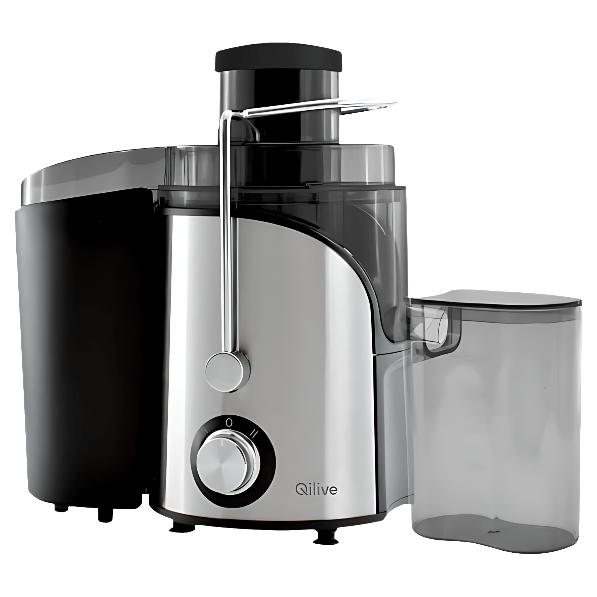 Storcator de fructe si legume Qilive Q.5206, 600W, 2 viteze, capacitate recipient suc de 500 ml, negru