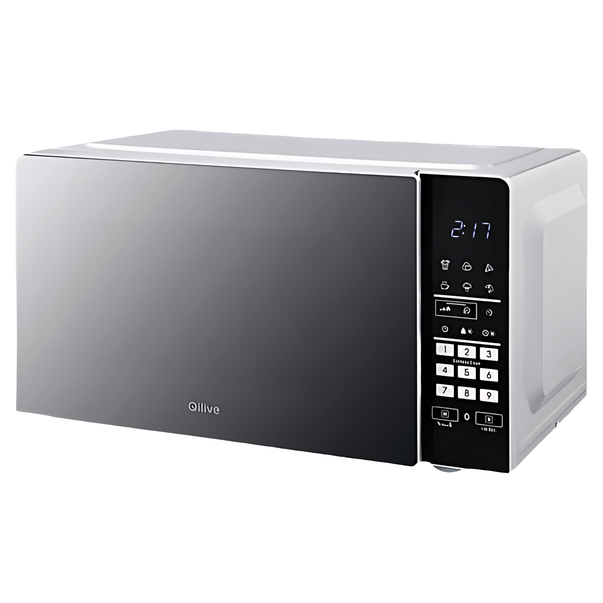 Cuptor cu microunde Qilive Q.6235, 1400W, capacitate 23 l, panou digital, argintiu