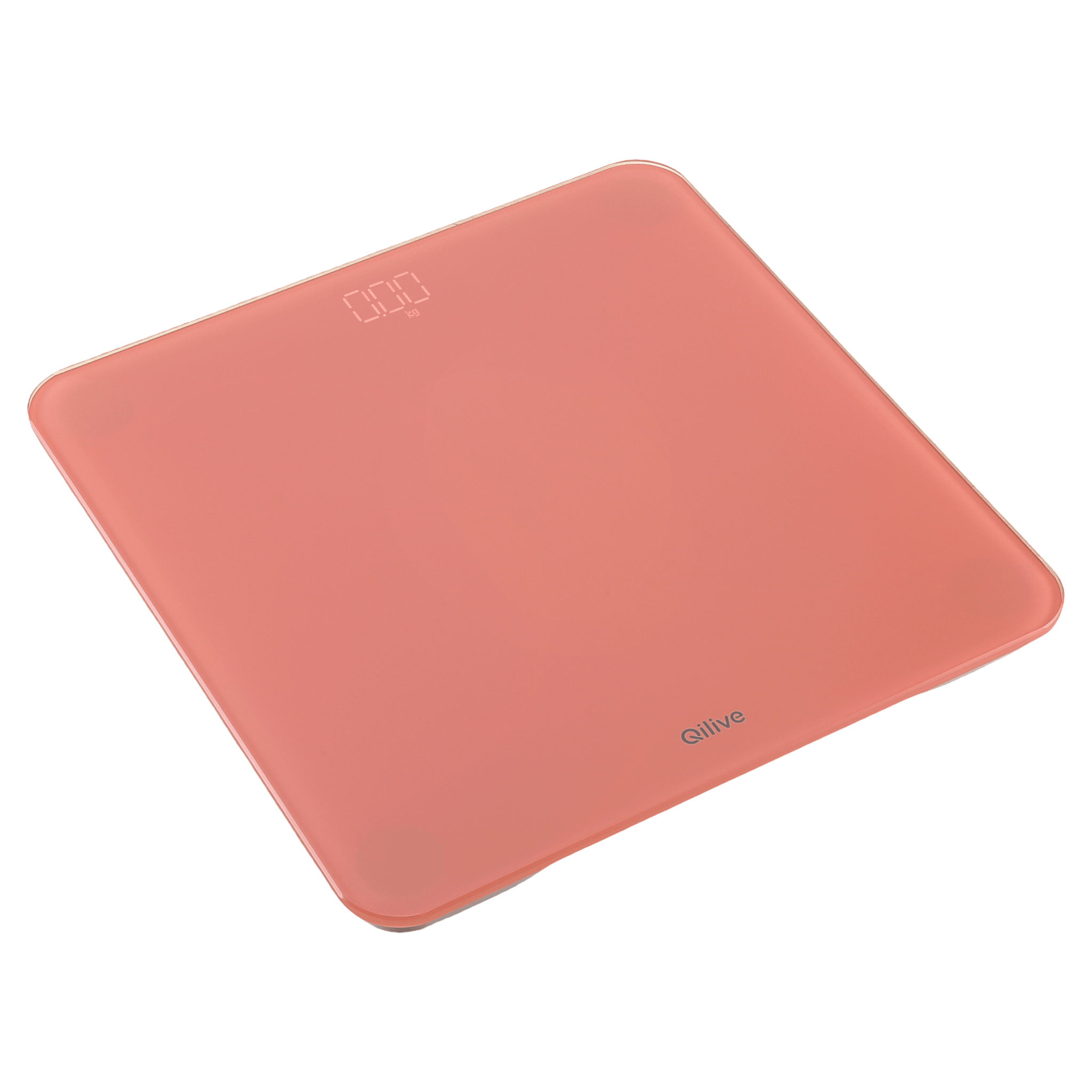 Cantar de baie Qilive Q.5100P, capacitate maxima 180 kg, afisaj digital, roz