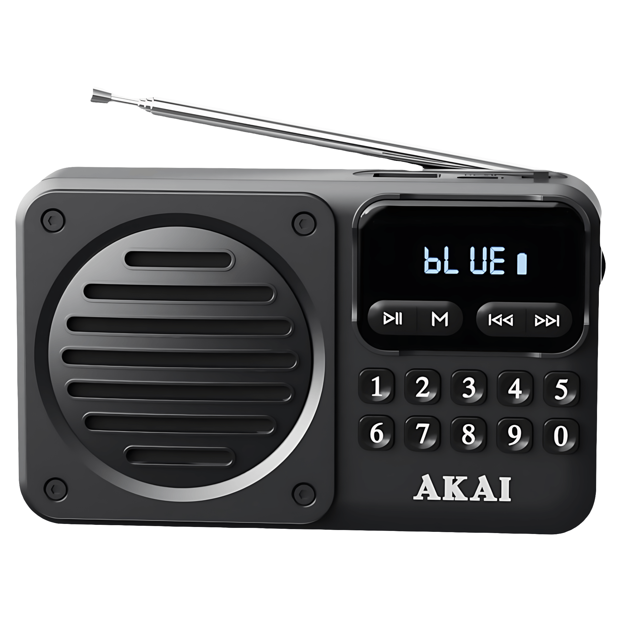 Radio portabil Akai APR300BK, afisaj LED, negru