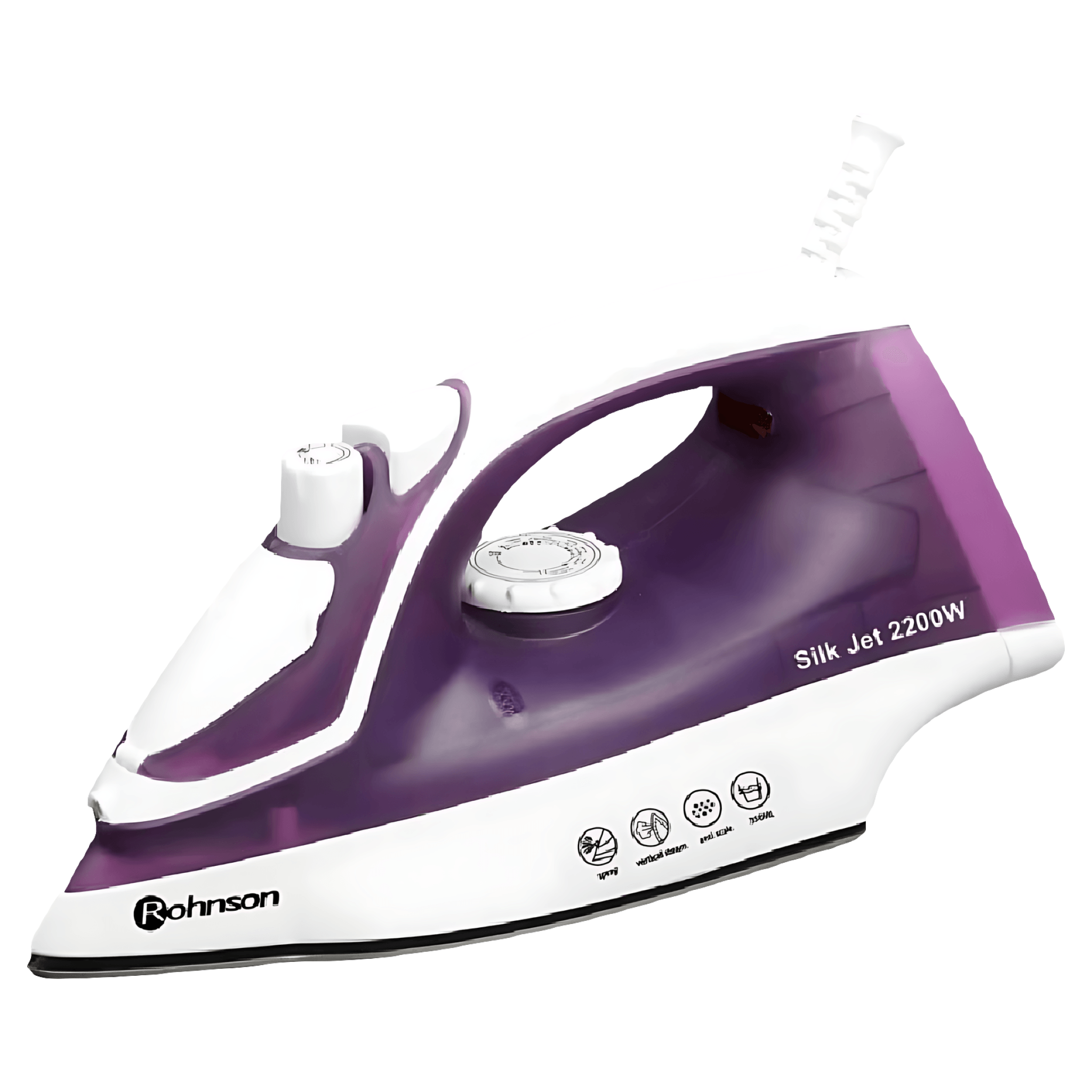 Fier de calcat Rohnson R332, 2200W, 70gr/min, 0.35 l, talpa inox, mov