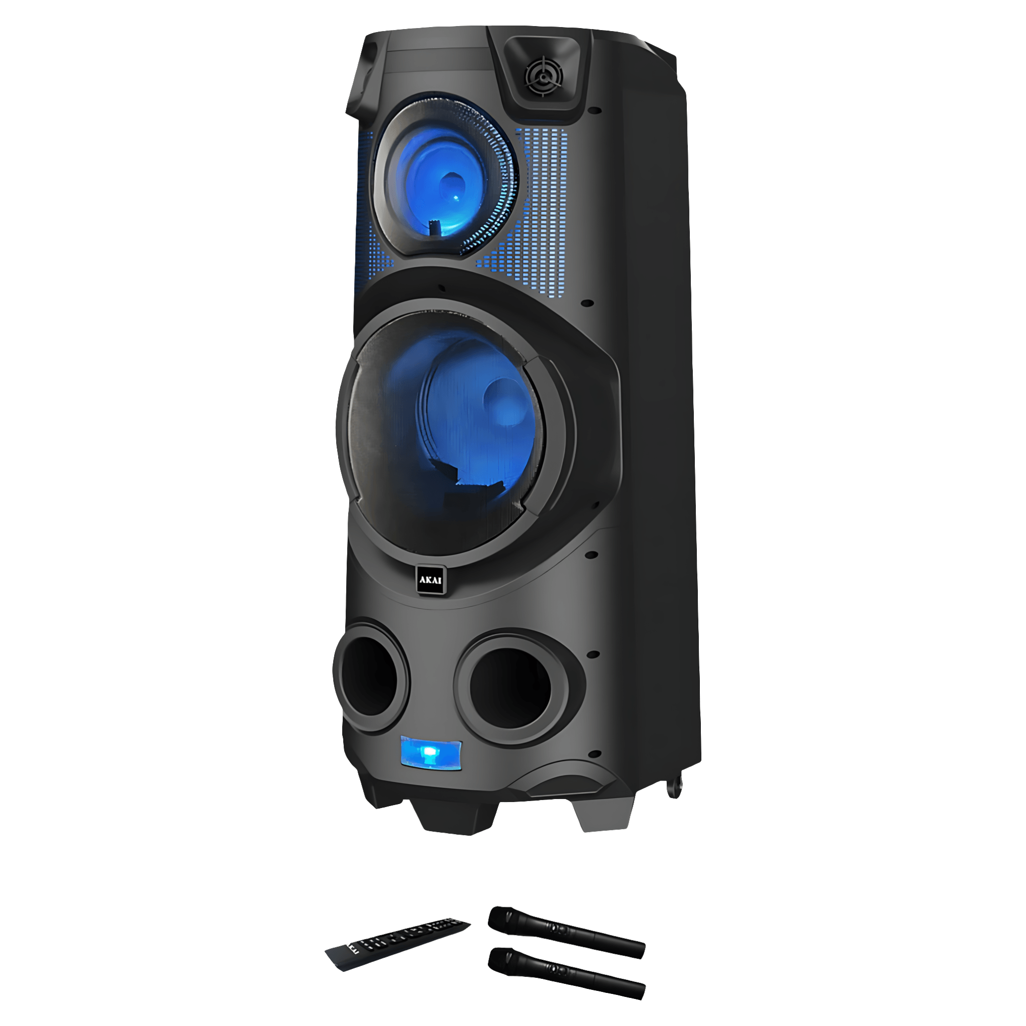 Boxa portabila Akai Party Speaker 500, 120W, autonomie 2 ore, negru
