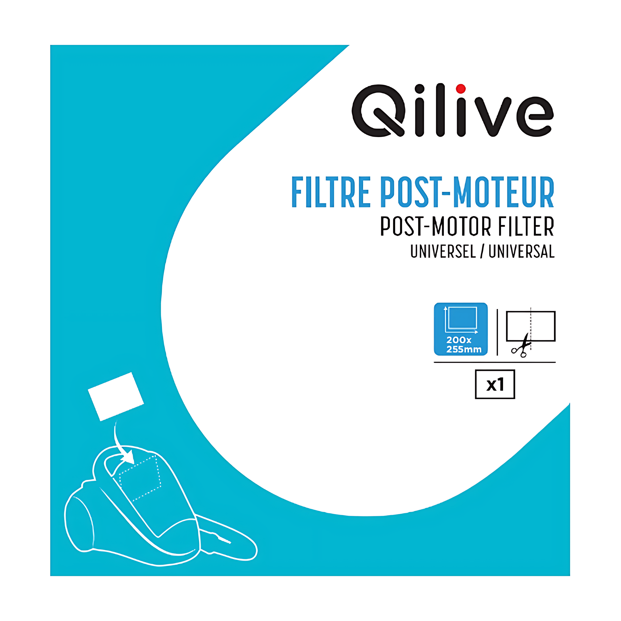 Filtru universal de motor pentru aspirator Qilive
