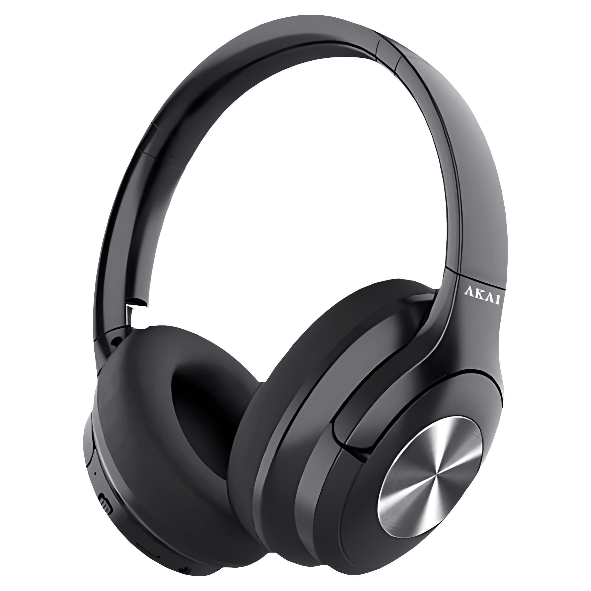 Casti fara fir over ear Akai P100, Bluetooth 5.3, autonomie 22 ore, pliabile, negru