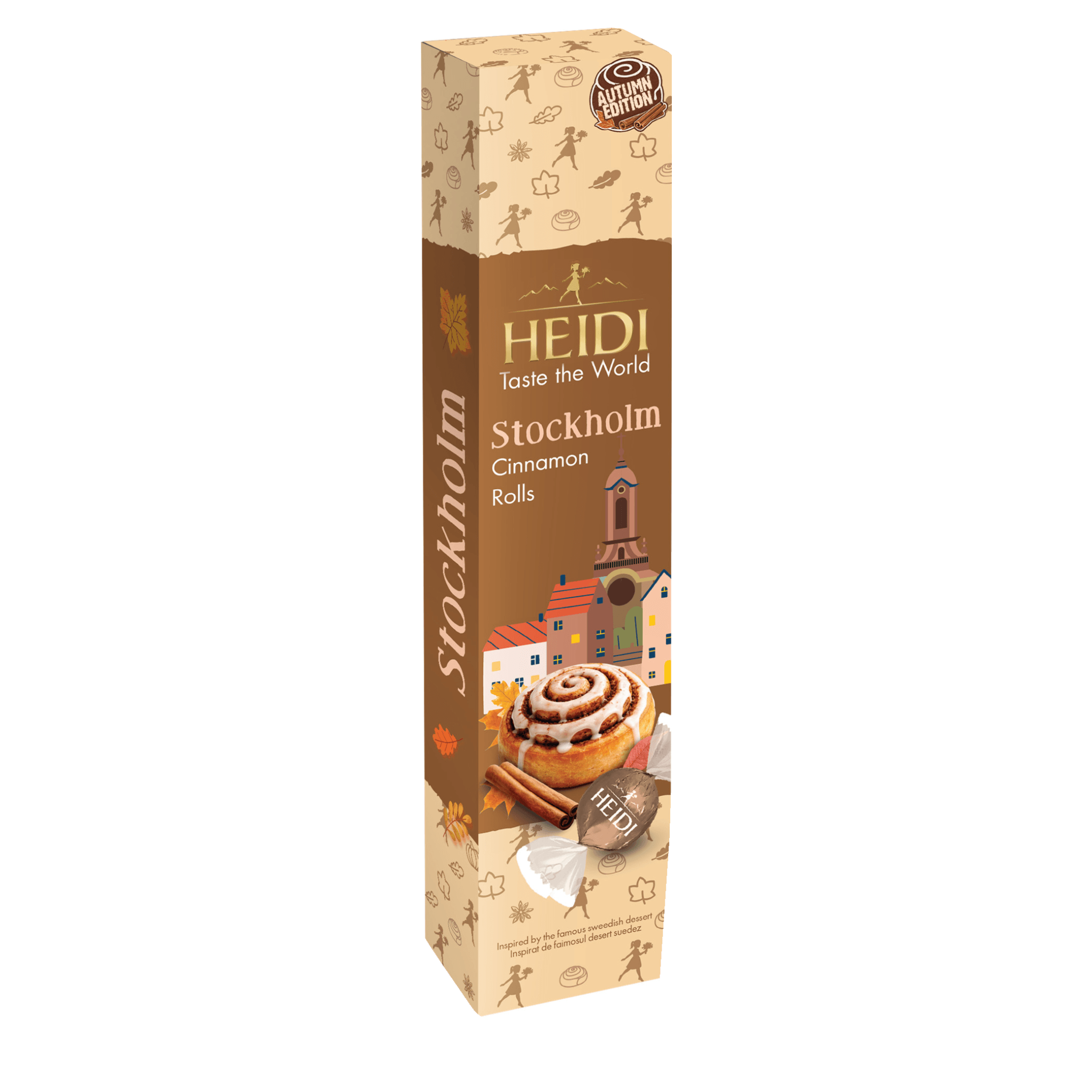 Praline cu aroma de cinnamon rolls Heidi Creme d'Or Bouquet, 70 g