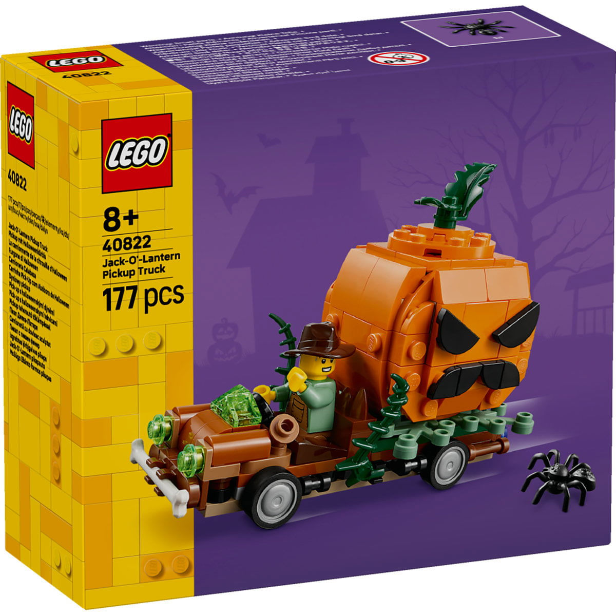 LEGO Camioneta cu dovleac 40822, 8 ani+, 177 piese