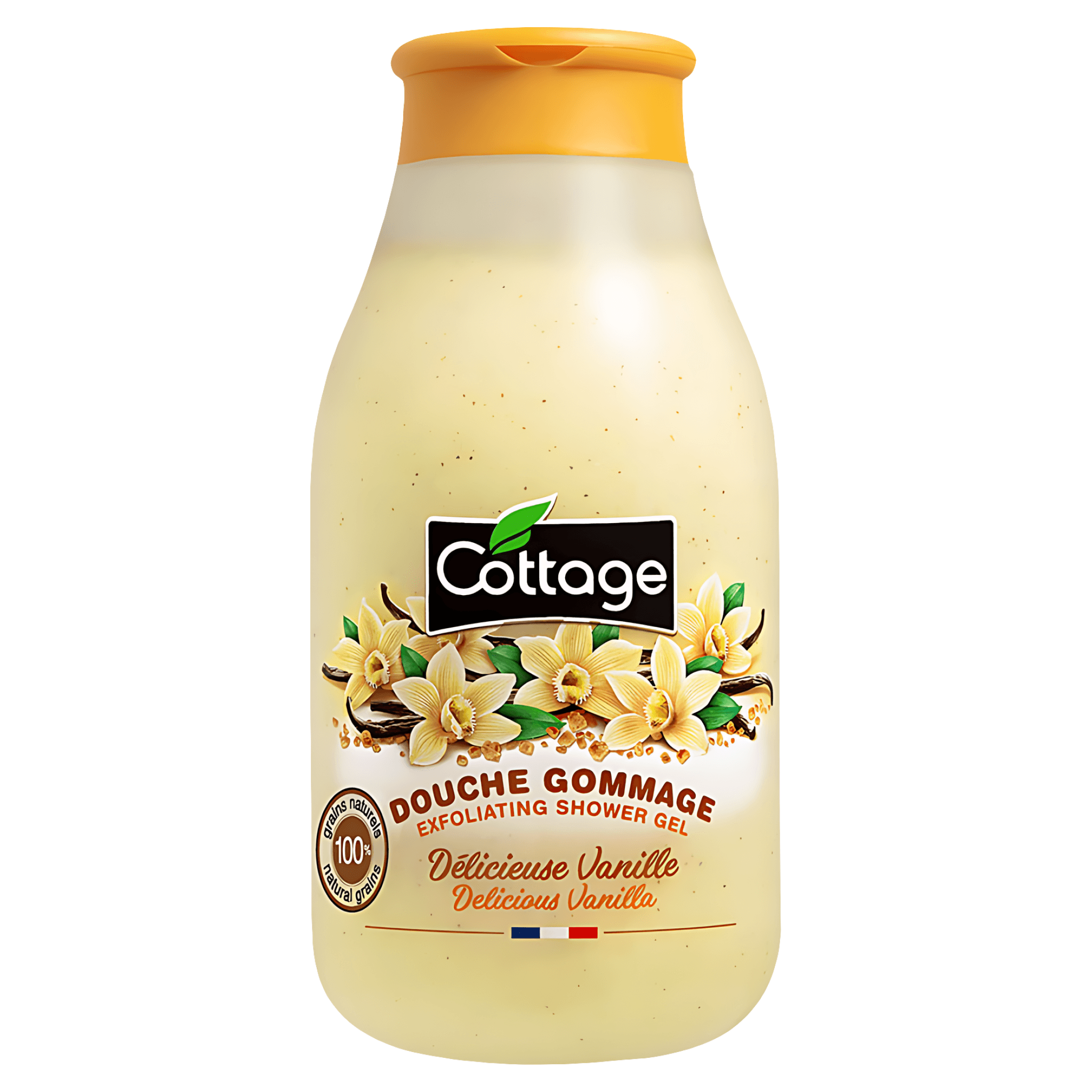 Gel de dus exfoliant Cottage Vanilie, 270 ml
