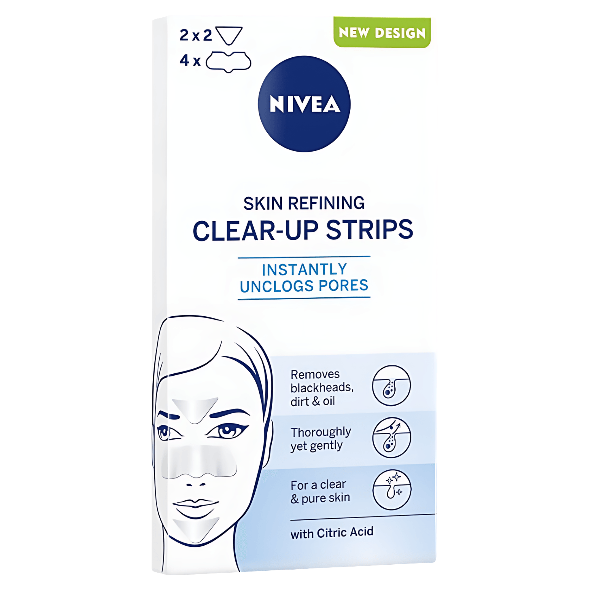 Benzi de curatare pentru fata Nivea, 6 bucati