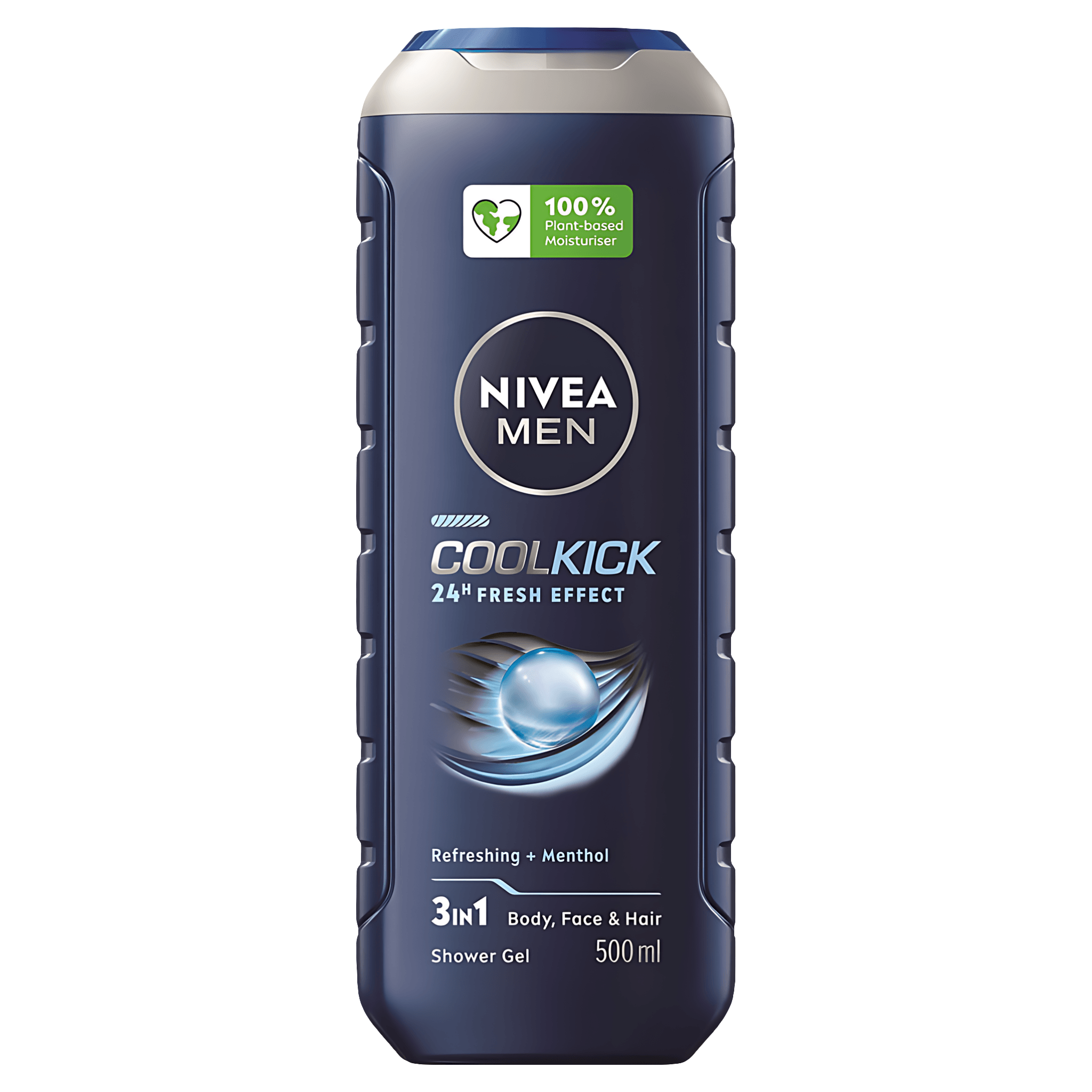 Gel de dus 3 in 1 Nivea Men FreshKick, 500 ml