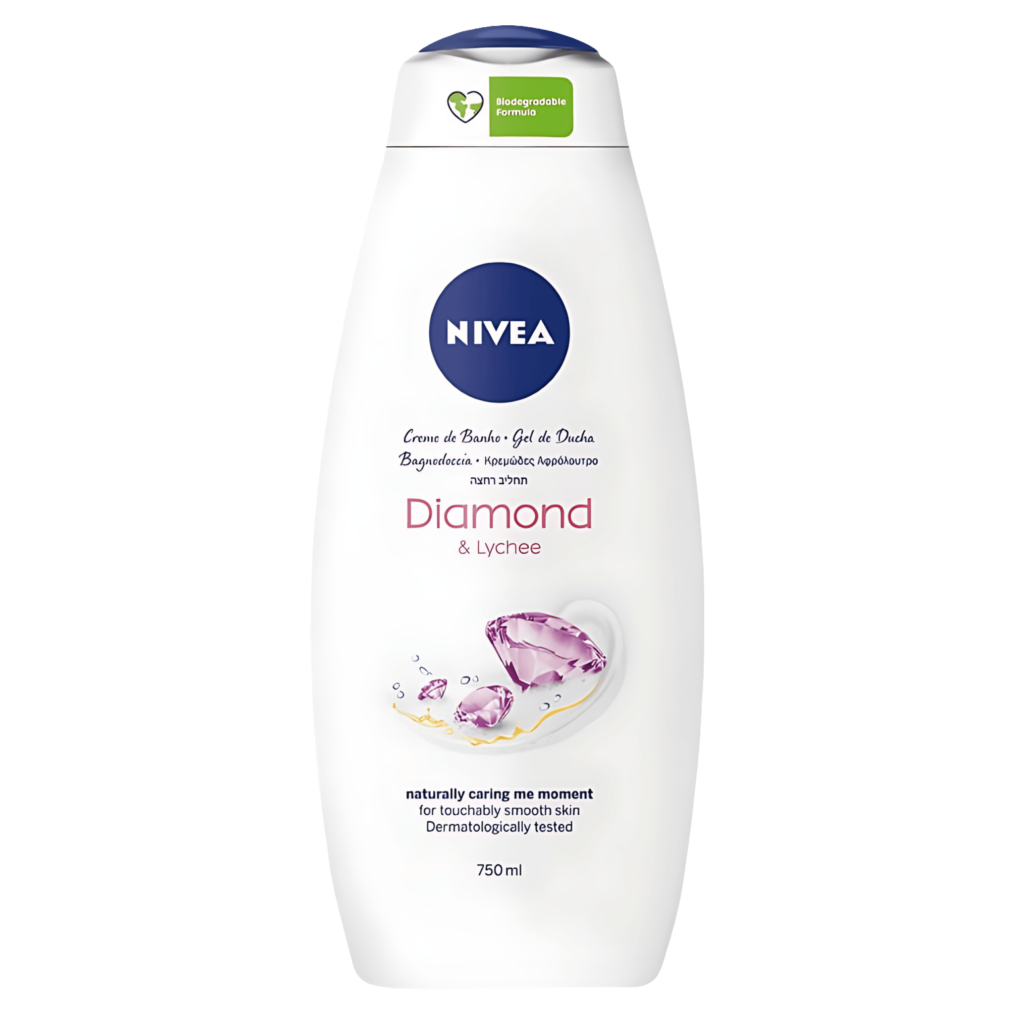 Gel de dus 2in1 Nivea Diamond & Lychee, 750 ml