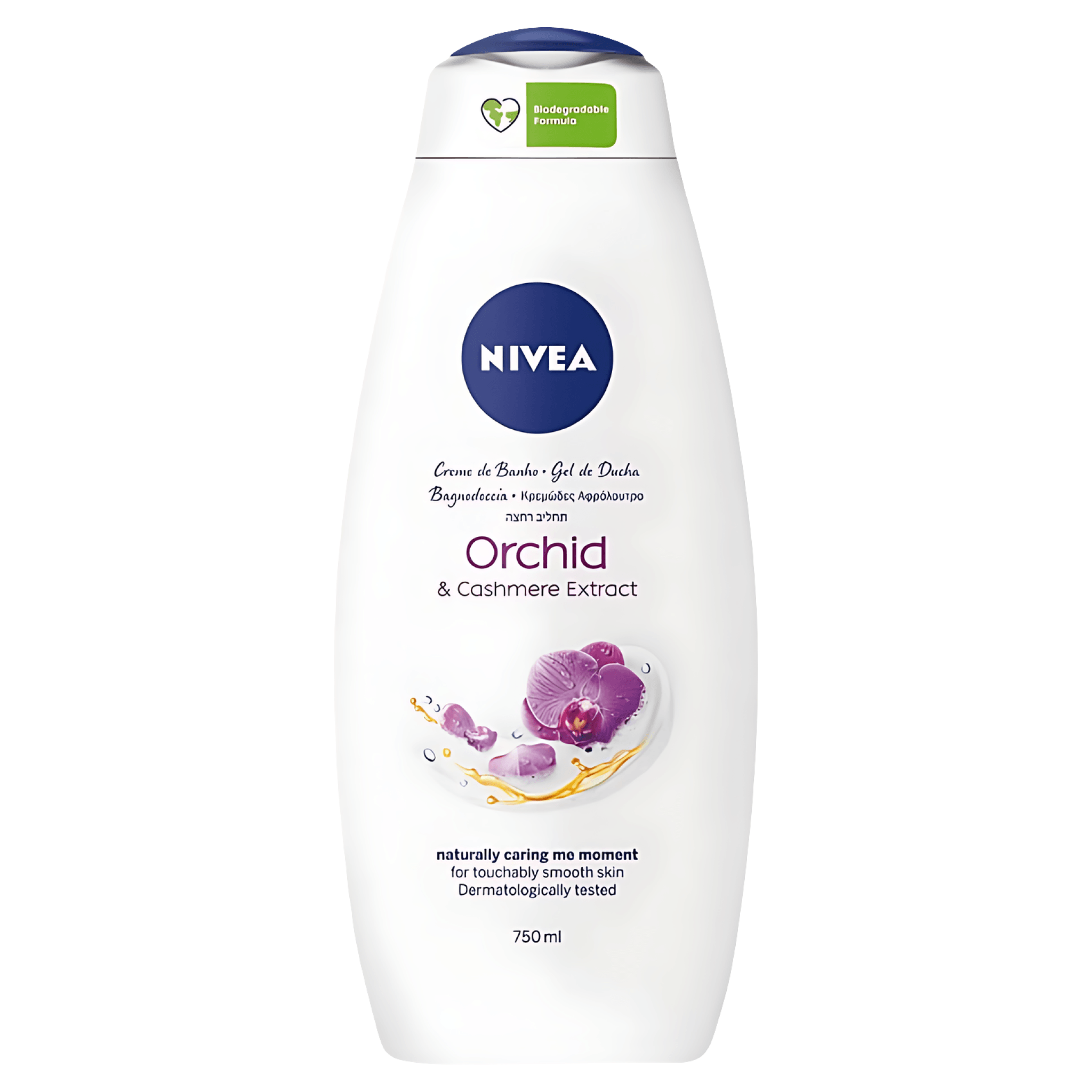 Gel de dus 2 in 1 Nivea Orchid & Cashmere, 750 ml