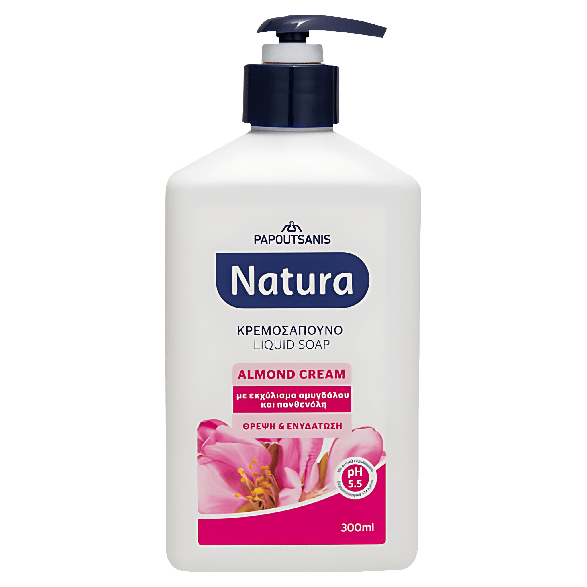 Sapun lichid Natura Almond Cream, 300 ml