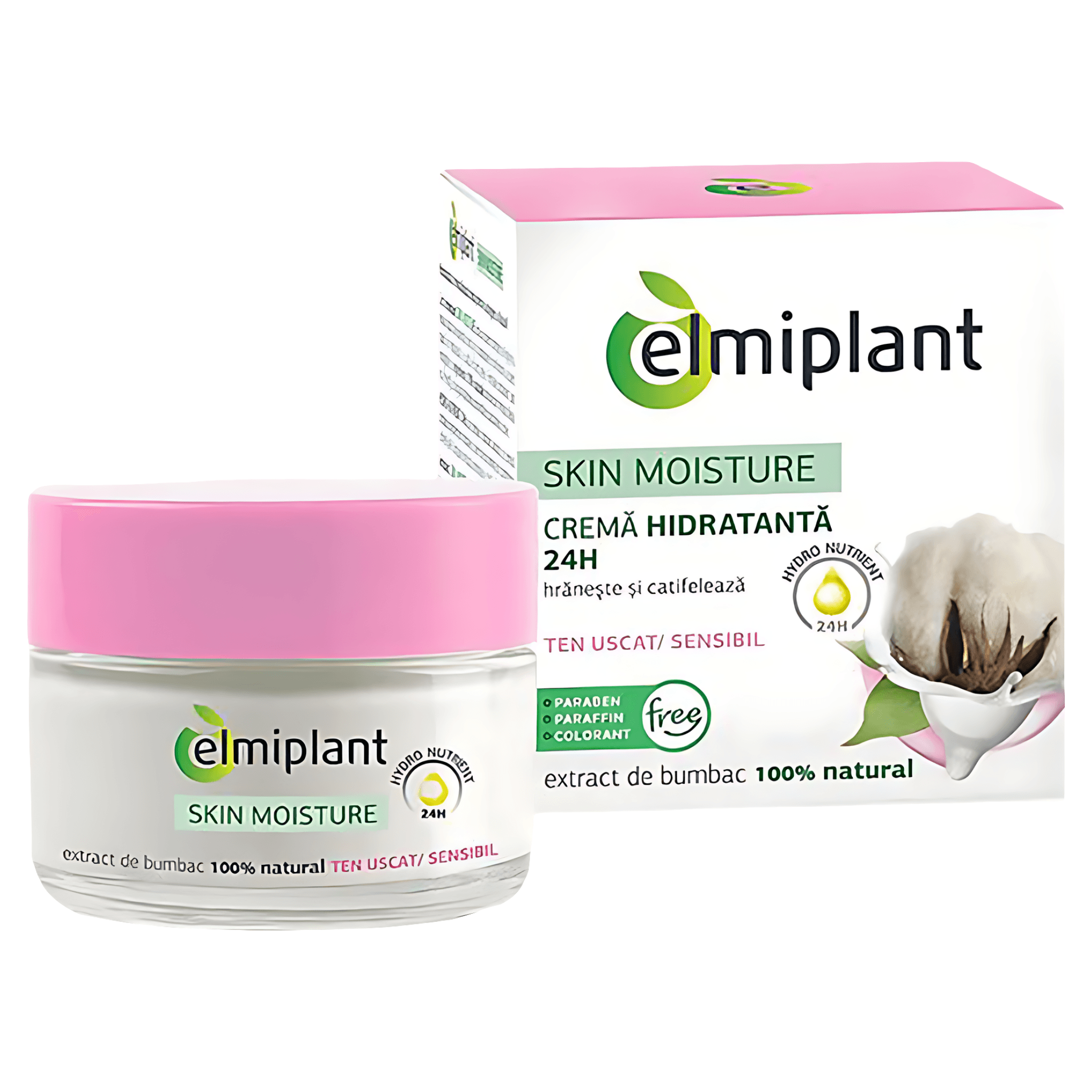 Crema Nutritiva de zi Elmiplant Skin Moisture 25+ pentru ten uscat/sensibil, 50 ml