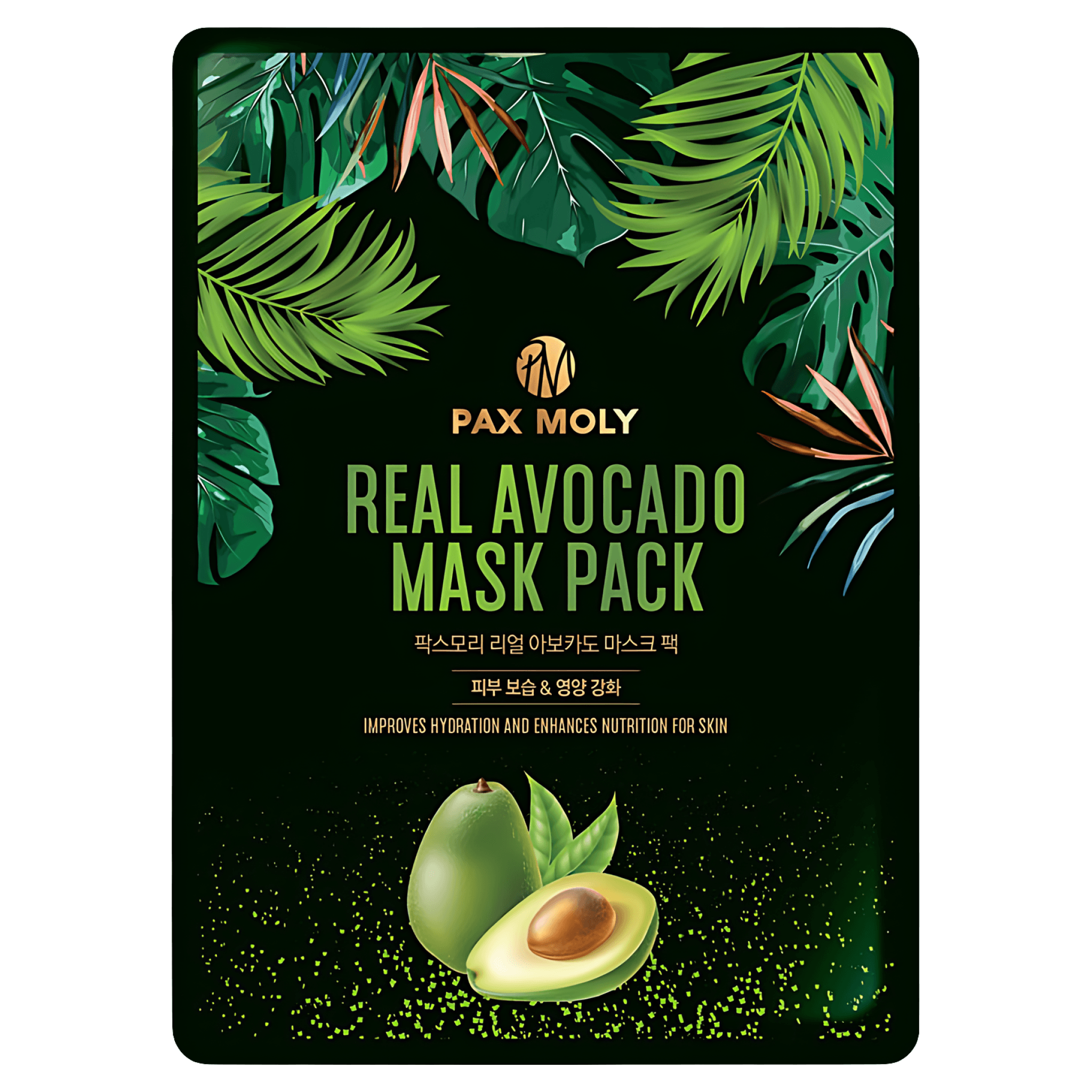 Masca servetel PaxMoly cu avocado, 25 ml
