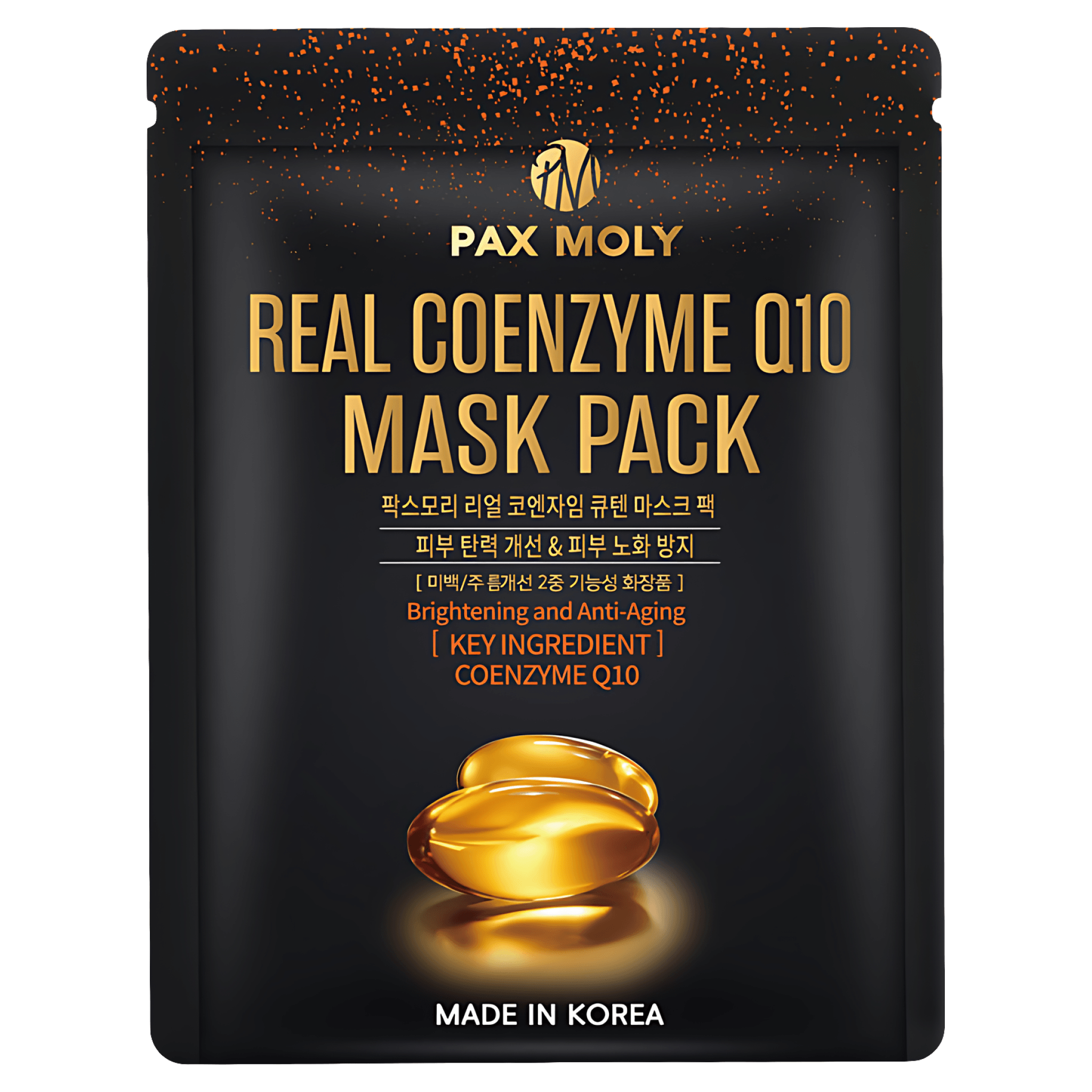 Masca servetel PaxMoly cu coenzima Q10, 25 ml