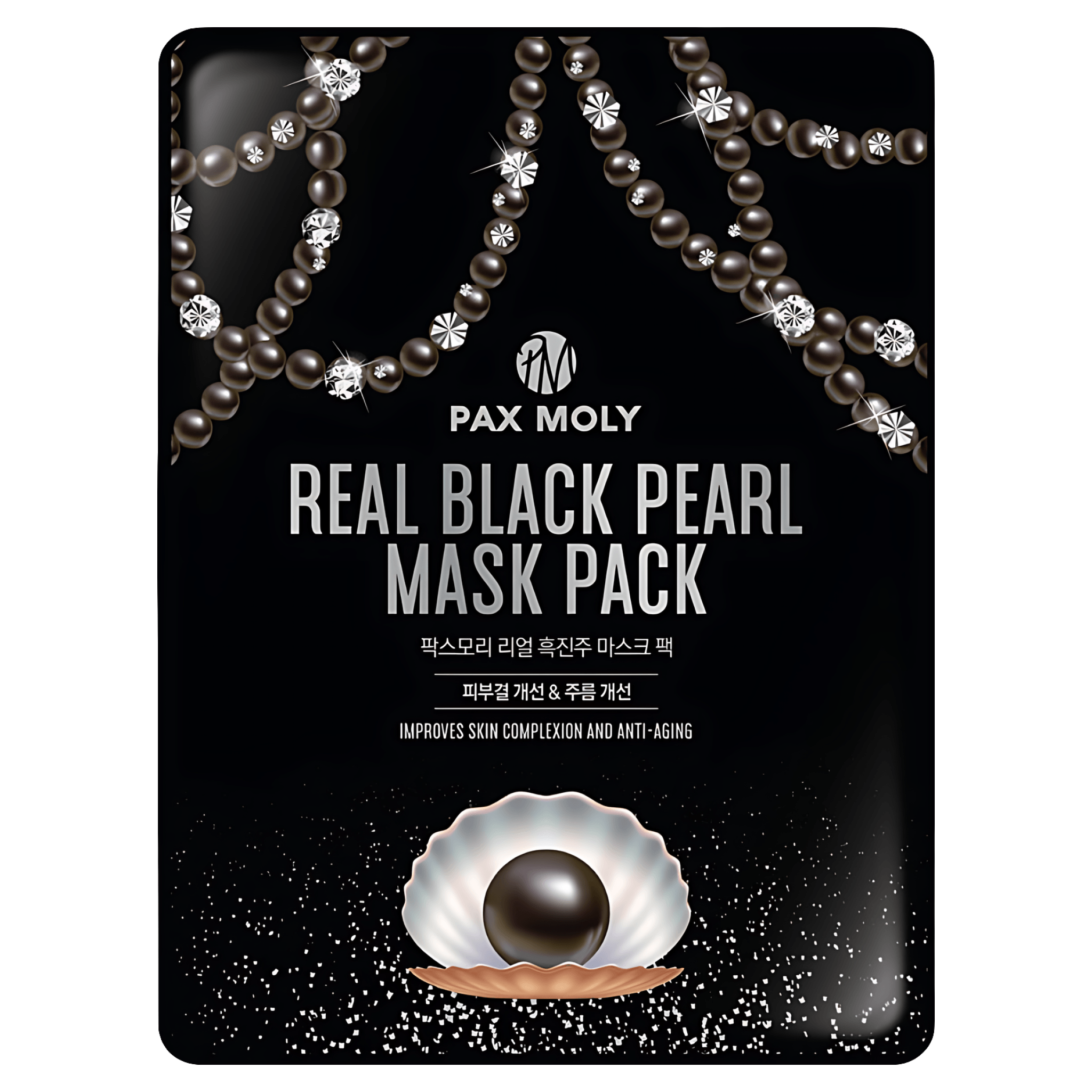 Masca servetel PaxMoly cu perle negre, 25 ml