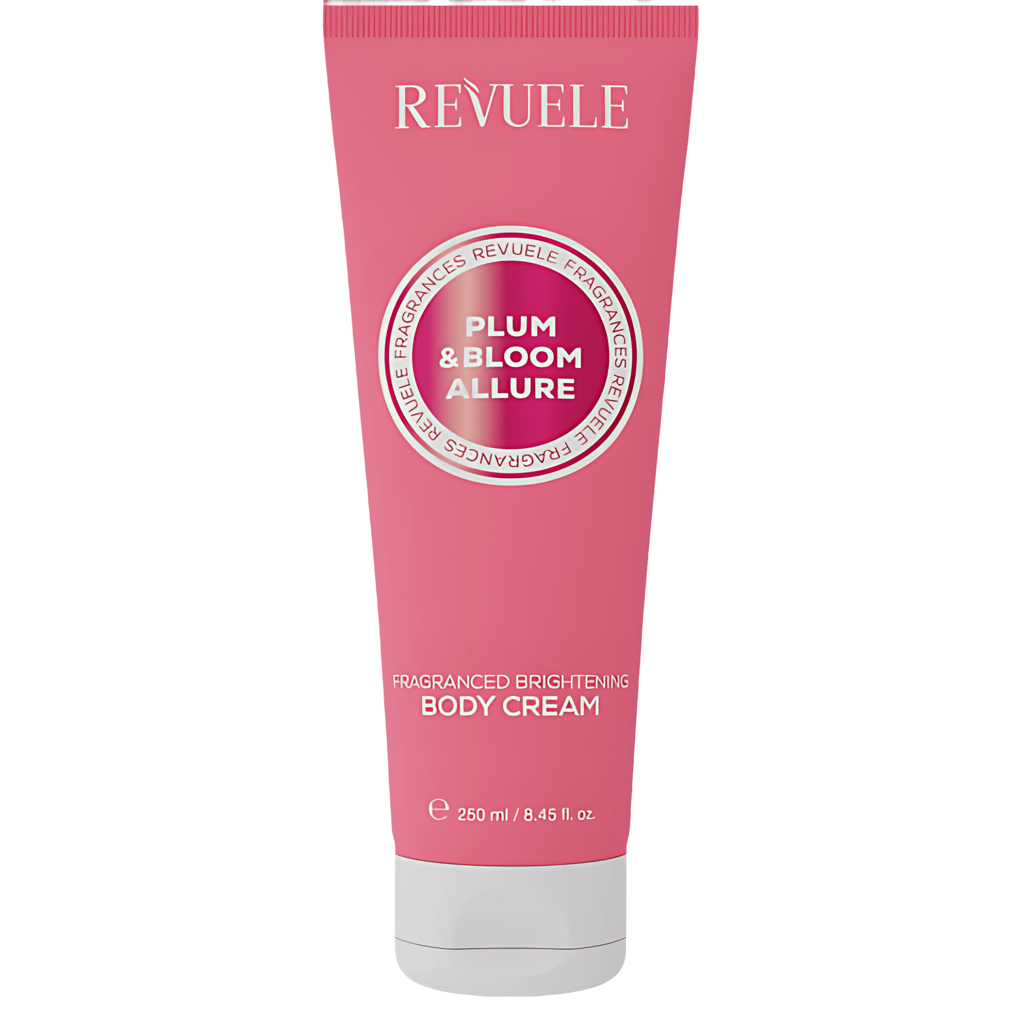 Crema iluminatoare pentru corp Revuele Plum & Bloom Allure, 250 ml