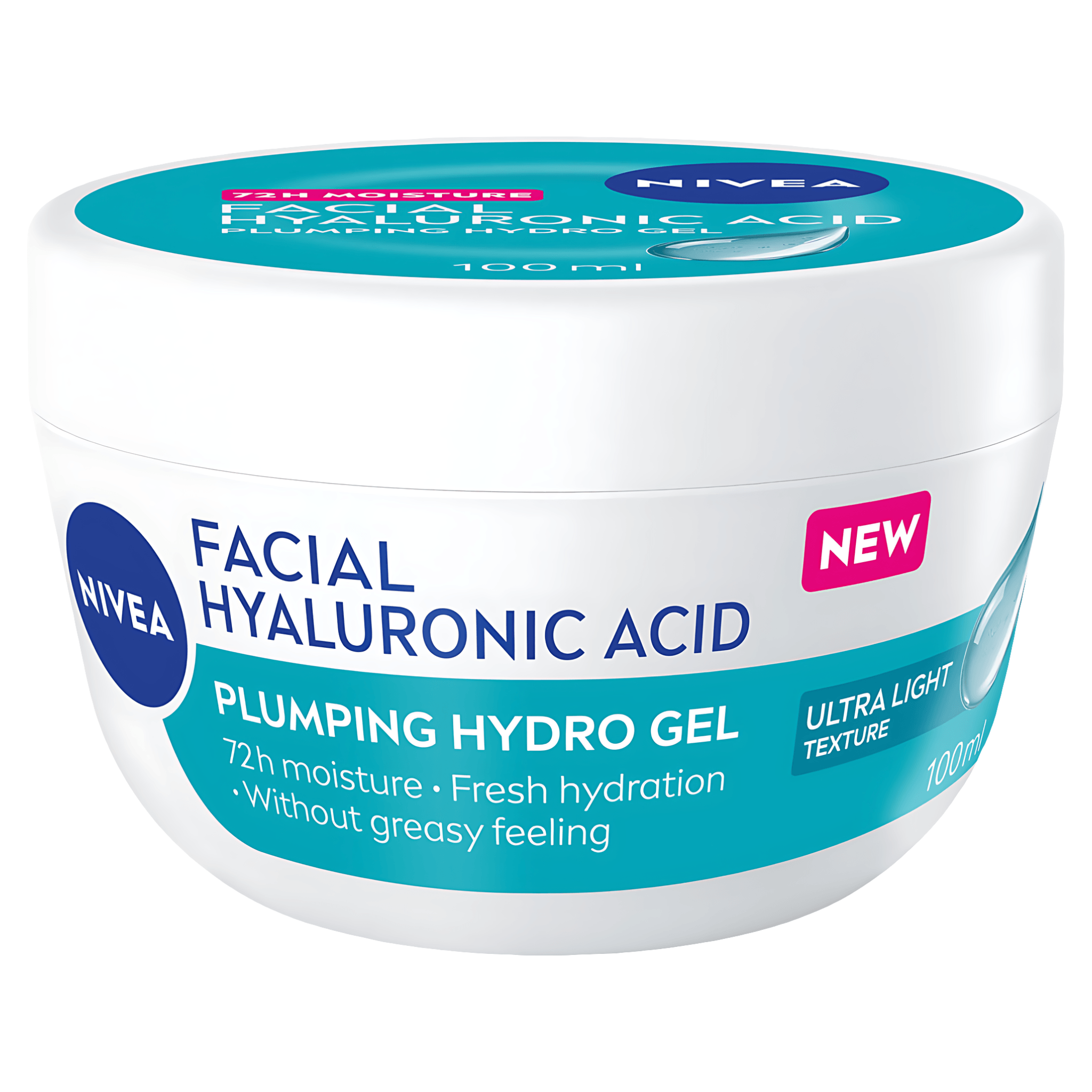 Gel hidratant Nivea Facial cu Acid Hialuronic, 100 ml