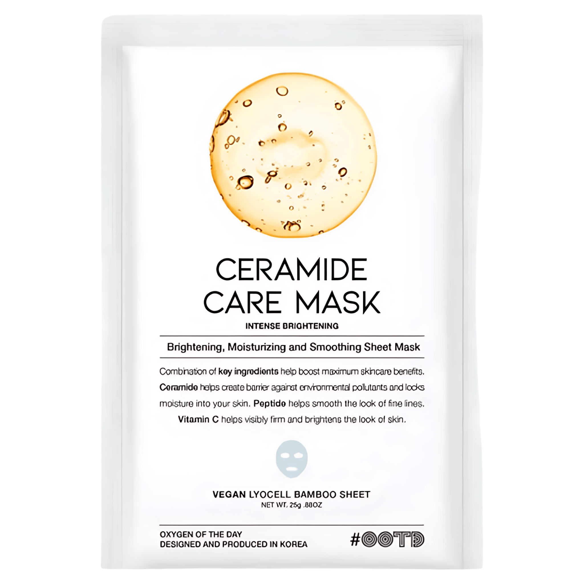 Masca servetel #OOTD pentru luminozitate si revitalizare, ceramide, 25 g