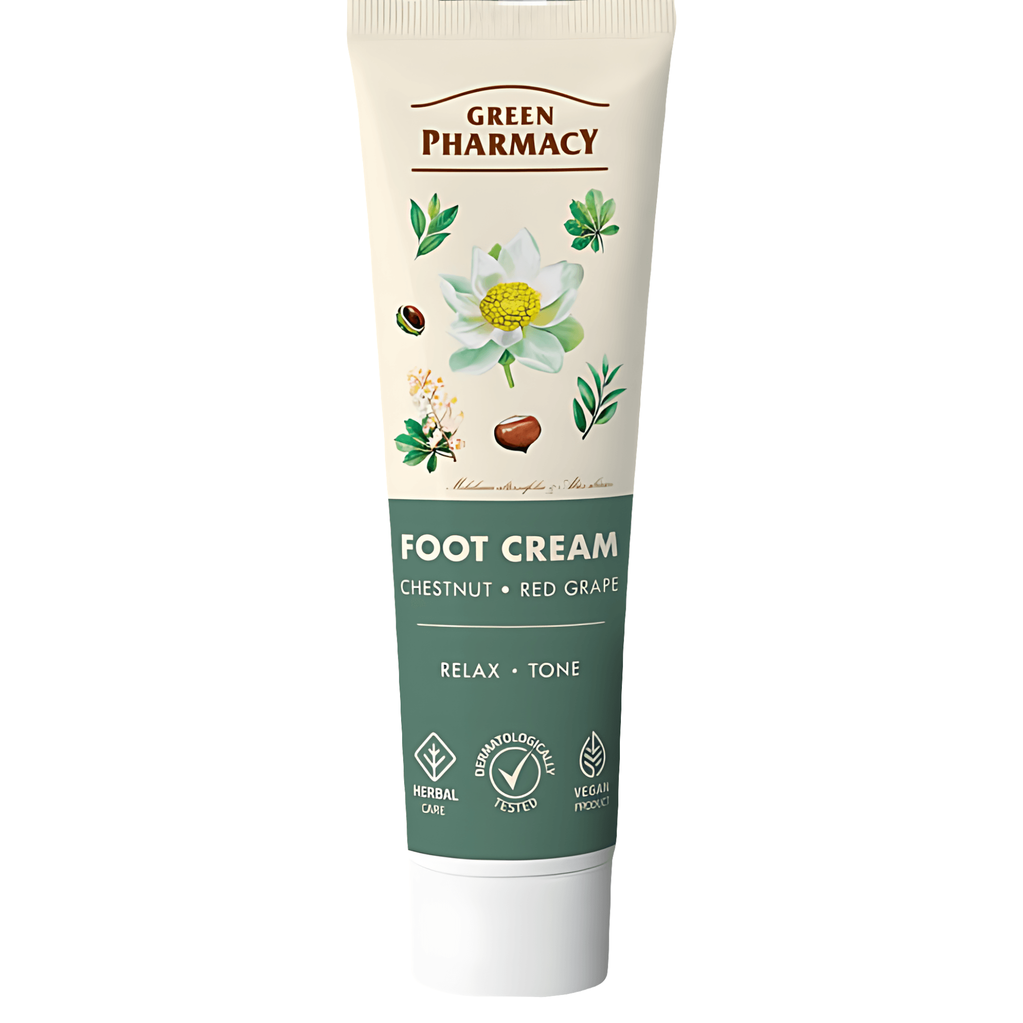Crema pentru picioare obosite predispuse la umflare Green Pharmacy, 75 ml